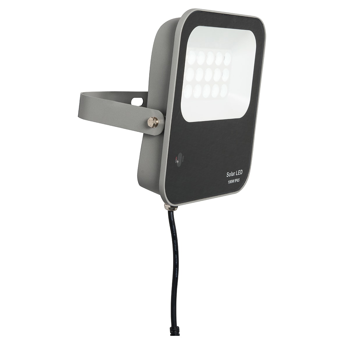 Forum Zink Denby 100W LED Security Floodlight with Solar Panel - IP65 - 6500K Daylight - Grey - view 4