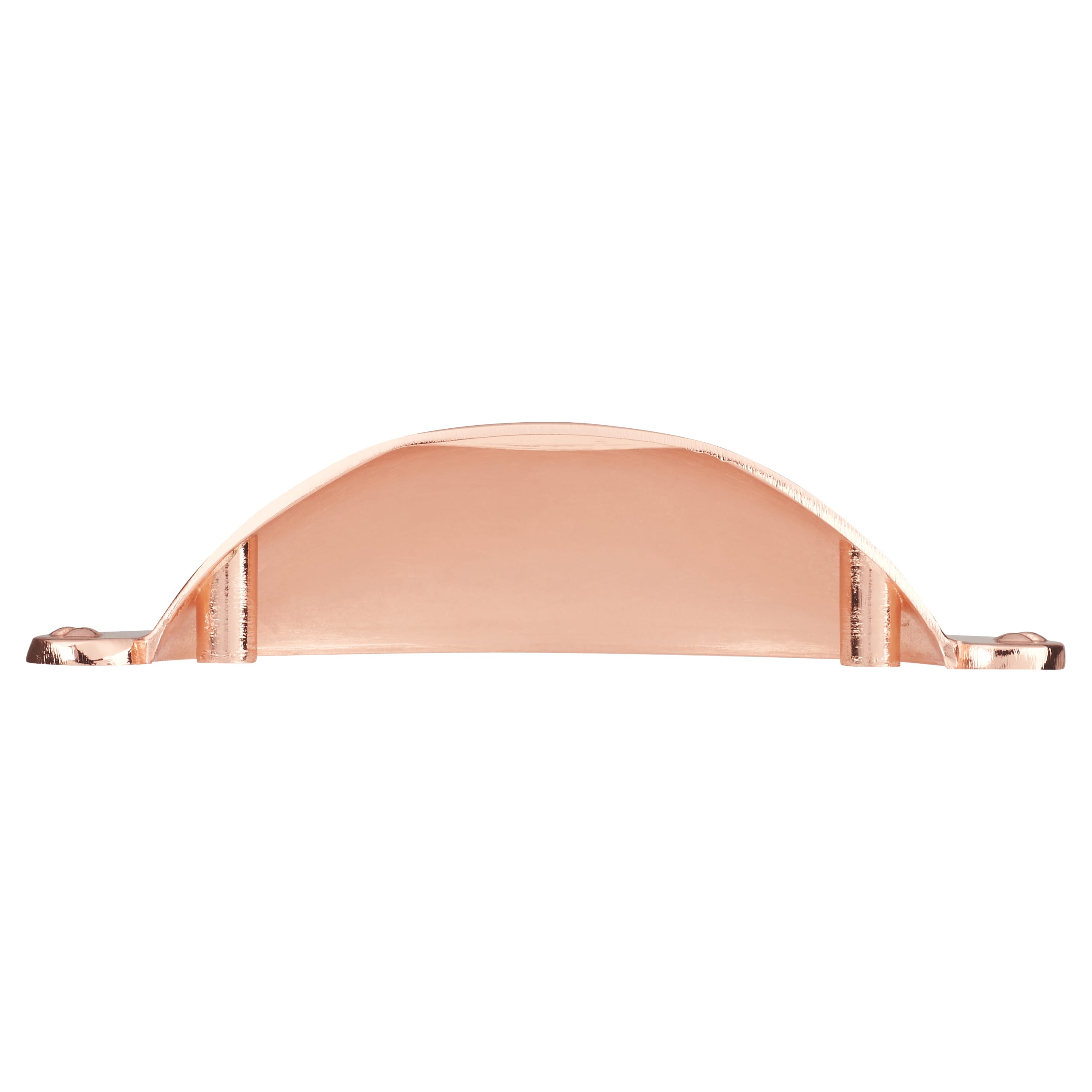 Chest Drawer Cabinet Cup Handle - 64mm Centres - Bright Copper - view 3