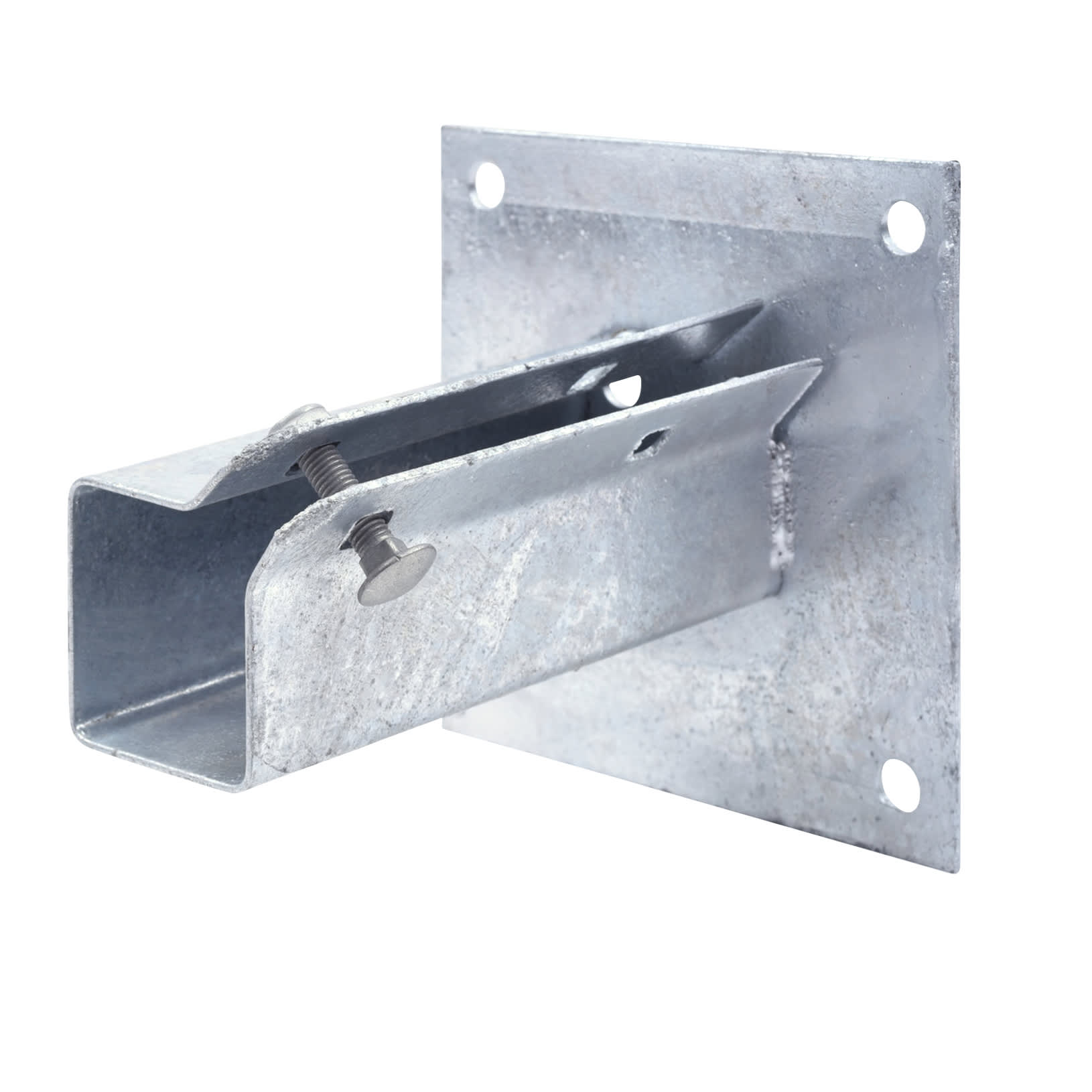 Bolt Down Fence Post Shoe - Bolt Secure - 50 x 50mm - Galvanised - view 3