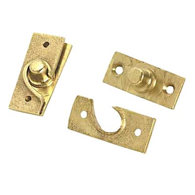 Concealed Window Pivot Hinge - 50 x 19mm - Self Colour Brass - view 2