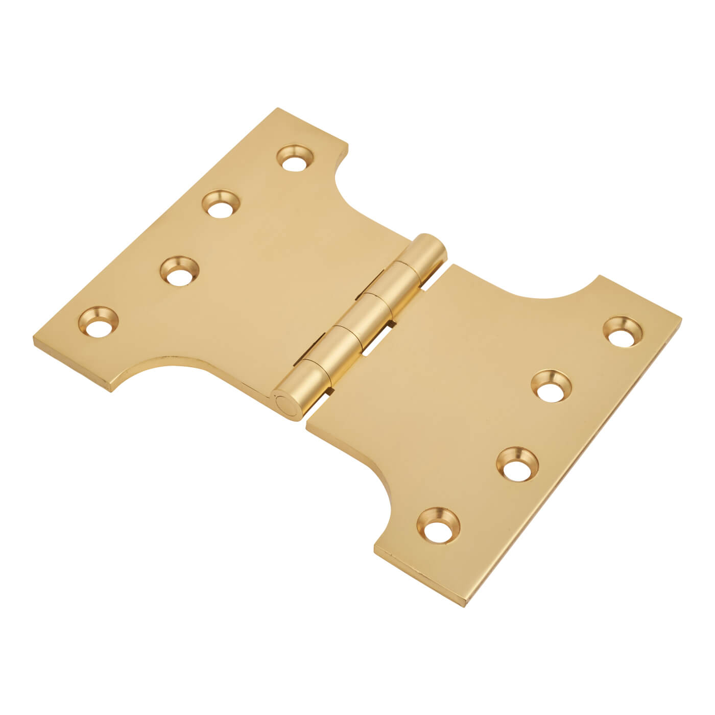 Parliament Hinge - 100 x 75 x 125 - Polished Brass - Pair - view 2