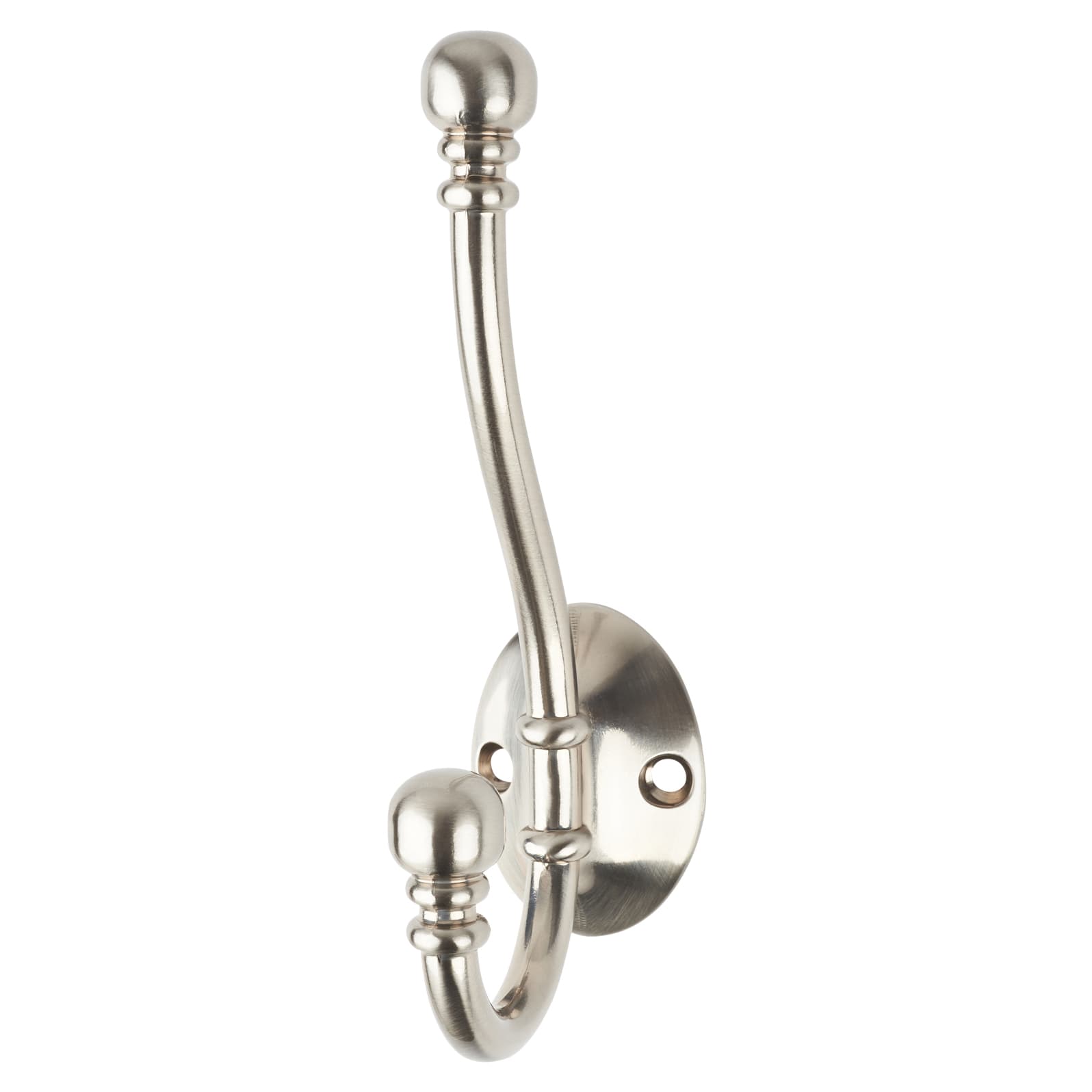 Diecast Ball End Single Hat & Coat Hook - 130 x 35mm - Polished Chrome - view 2