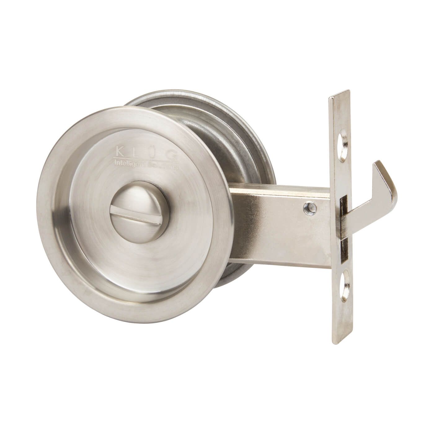 Round Flush Privacy Set with Bolt - Stainless Steel Grade 304 - Satin Stainless Steel - view 5