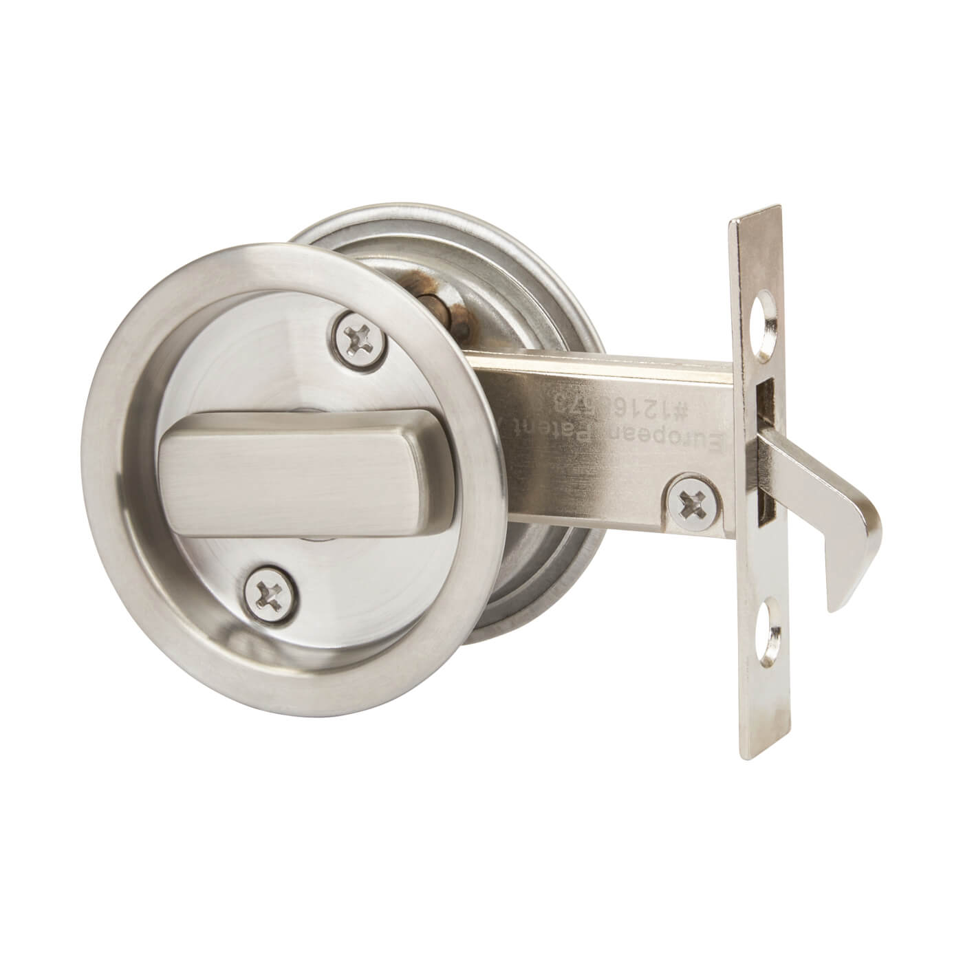 Round Flush Privacy Set with Bolt - Stainless Steel Grade 304 - Satin Stainless Steel - view 6