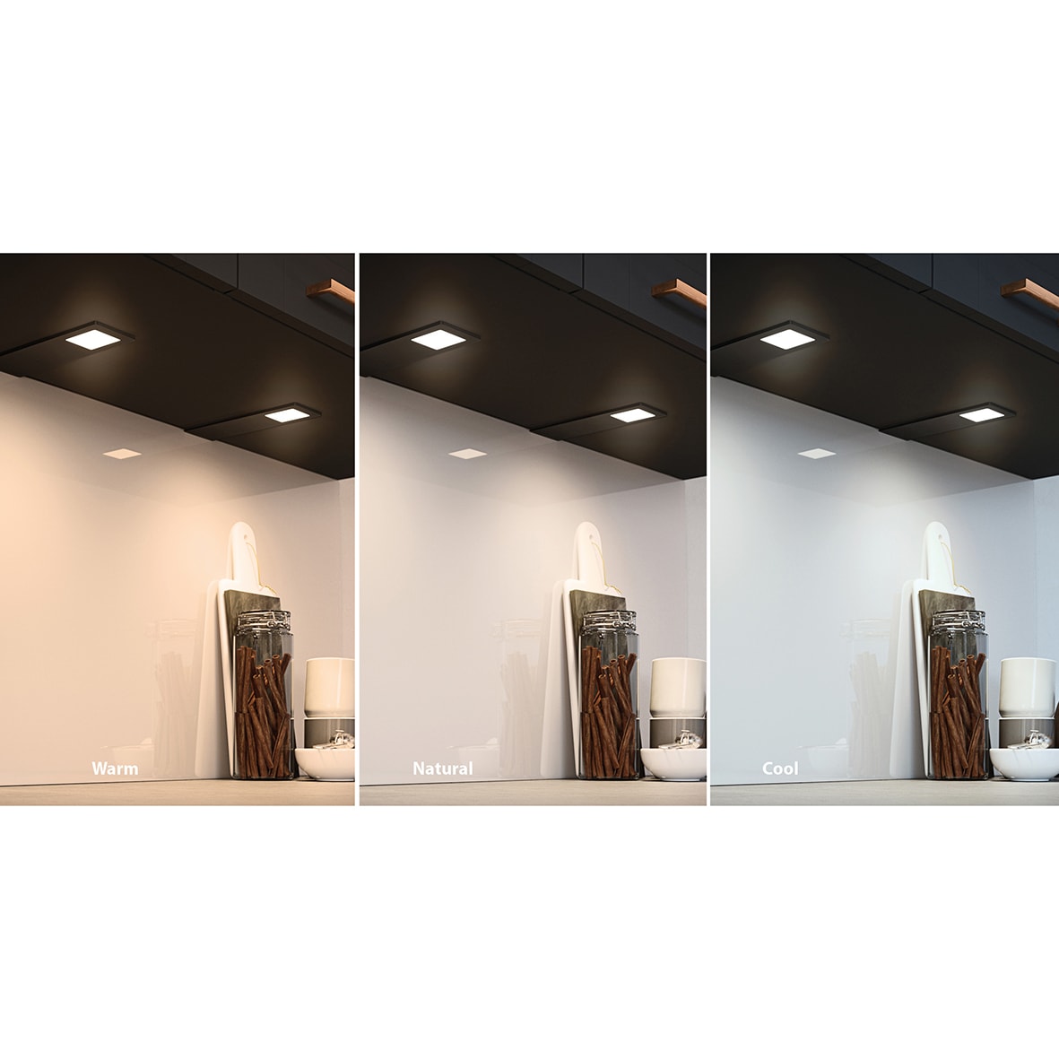 Astro 4.8W LED Rectangle Cabinet Downlight - 3000K/4000K/5000K CCT - Aluminium - view 2