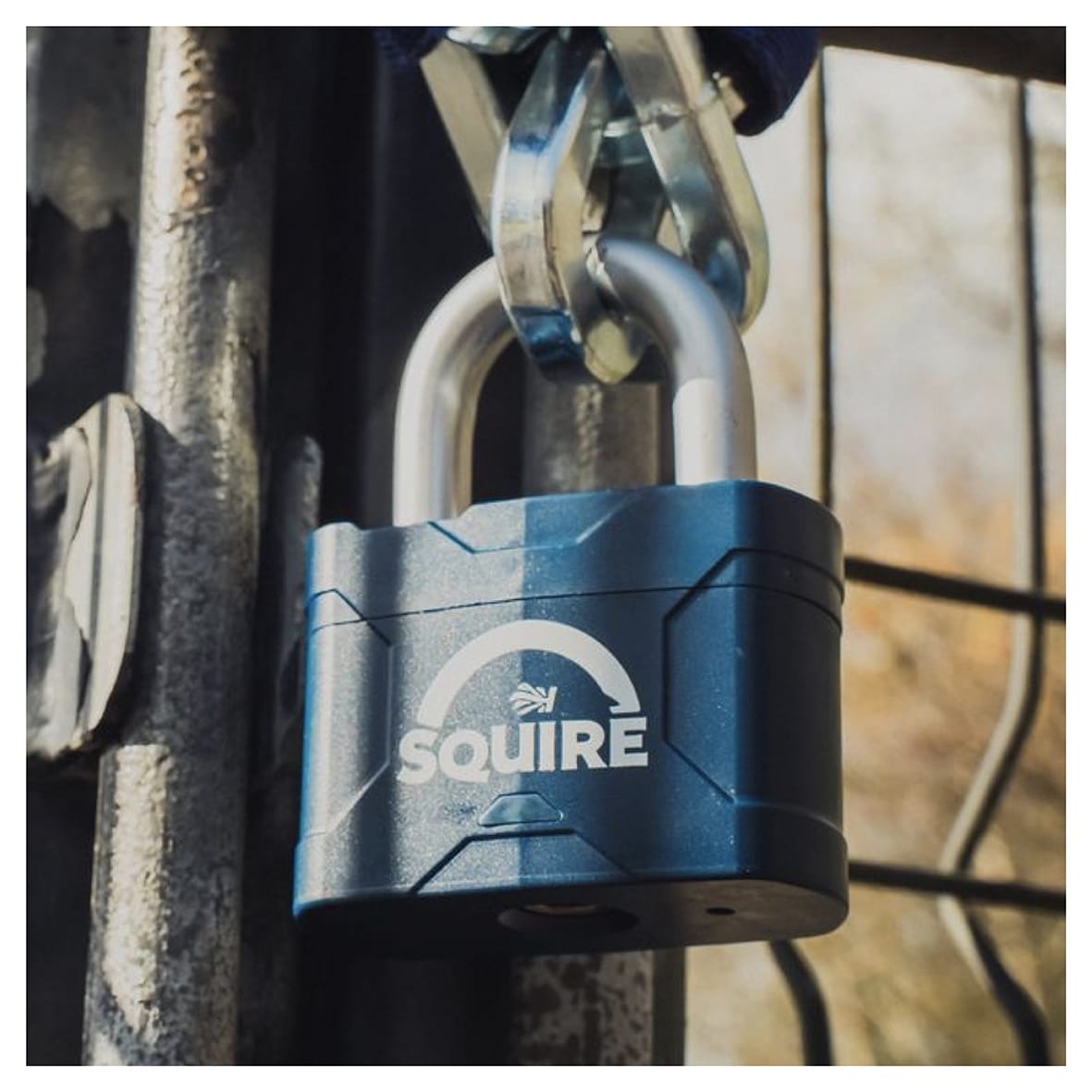 Stronglock Plus 45 Laminated Steel Open Shackle Padlock - 48mm Body - 19 x 20.5mm Shackle - Blue - view 2
