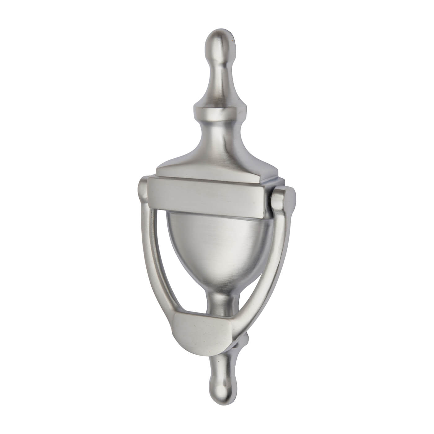 Marcus Urn Door Knocker - Satin Chrome - 152 x 66mm - view 2