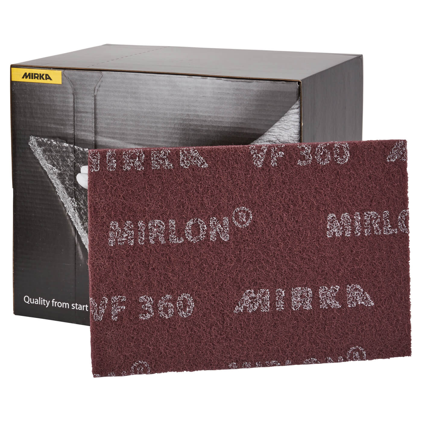 Mirlon Hand Sanding Pad - 152 x 229 x 10mm - Grit Red - Fine - Pack of 20 - view 3