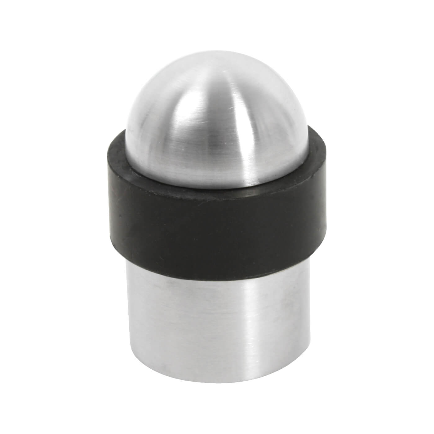 Commercial Floor Mounted Door Stop - 50 x 30mm - Satin Stainless Steel - view 2