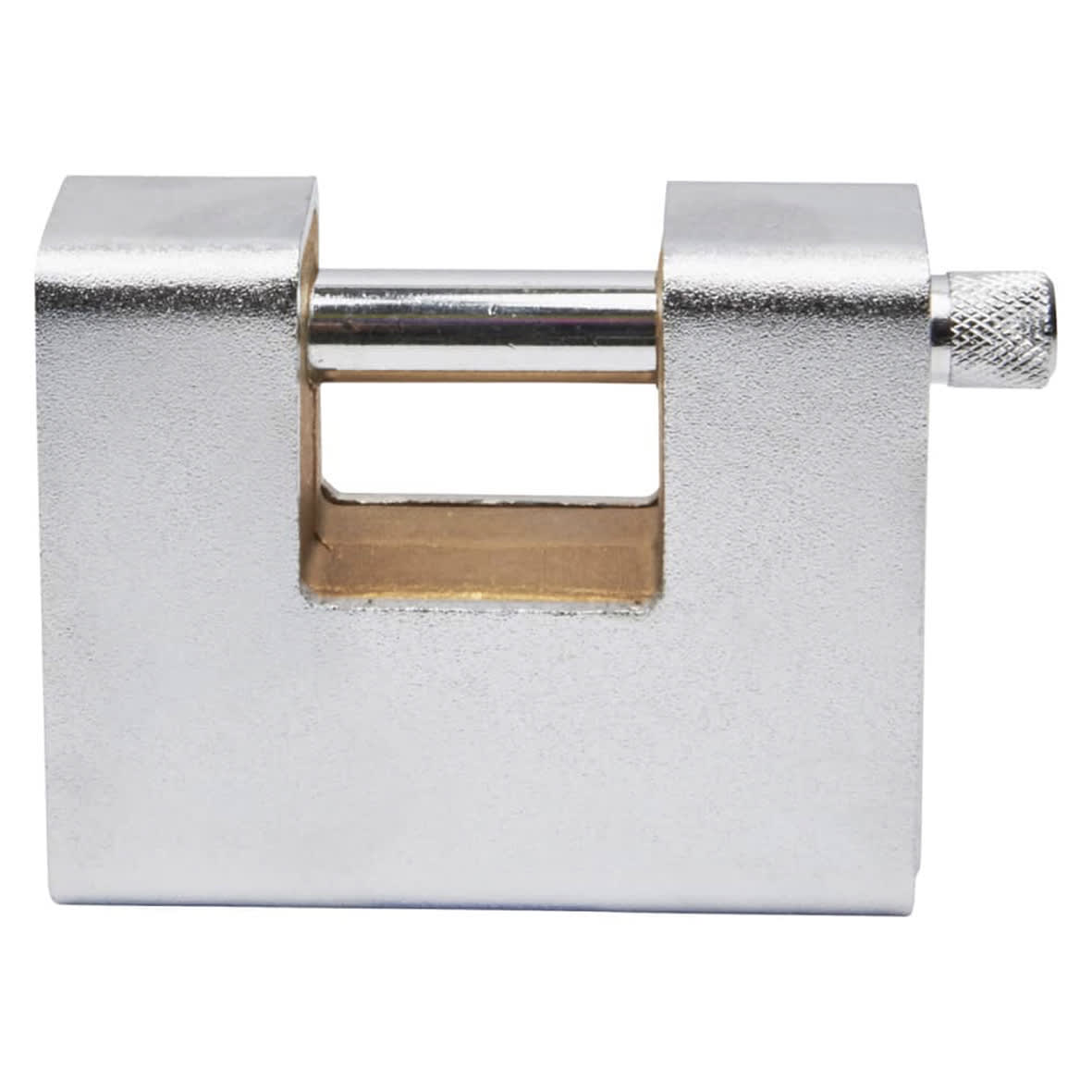 Watchman by Squire Armoured Shutter Lock - 80mm Body - 15 x 30mm Shackle - Keyed to Differ - Silver - view 4