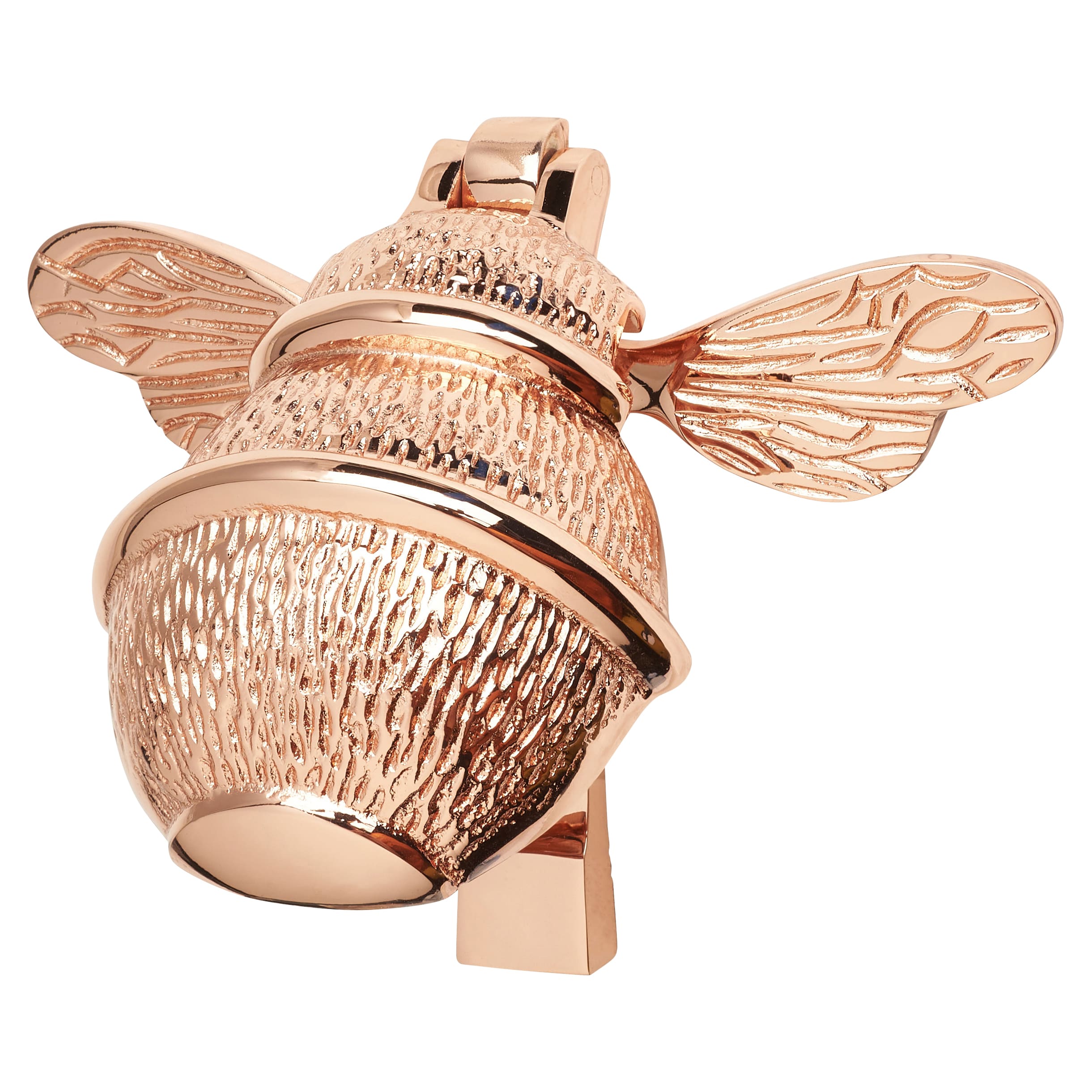 Bumble Bee Door Knocker - Polished Copper - 101 x 127mm - view 2