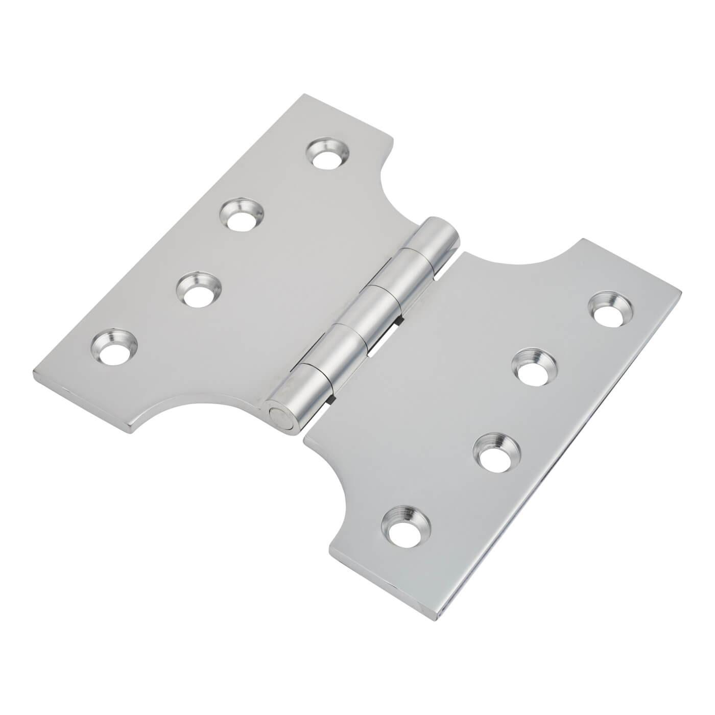 Parliament Hinge - 100 x 50 x 100mm - Polished Chrome - Pair - view 2