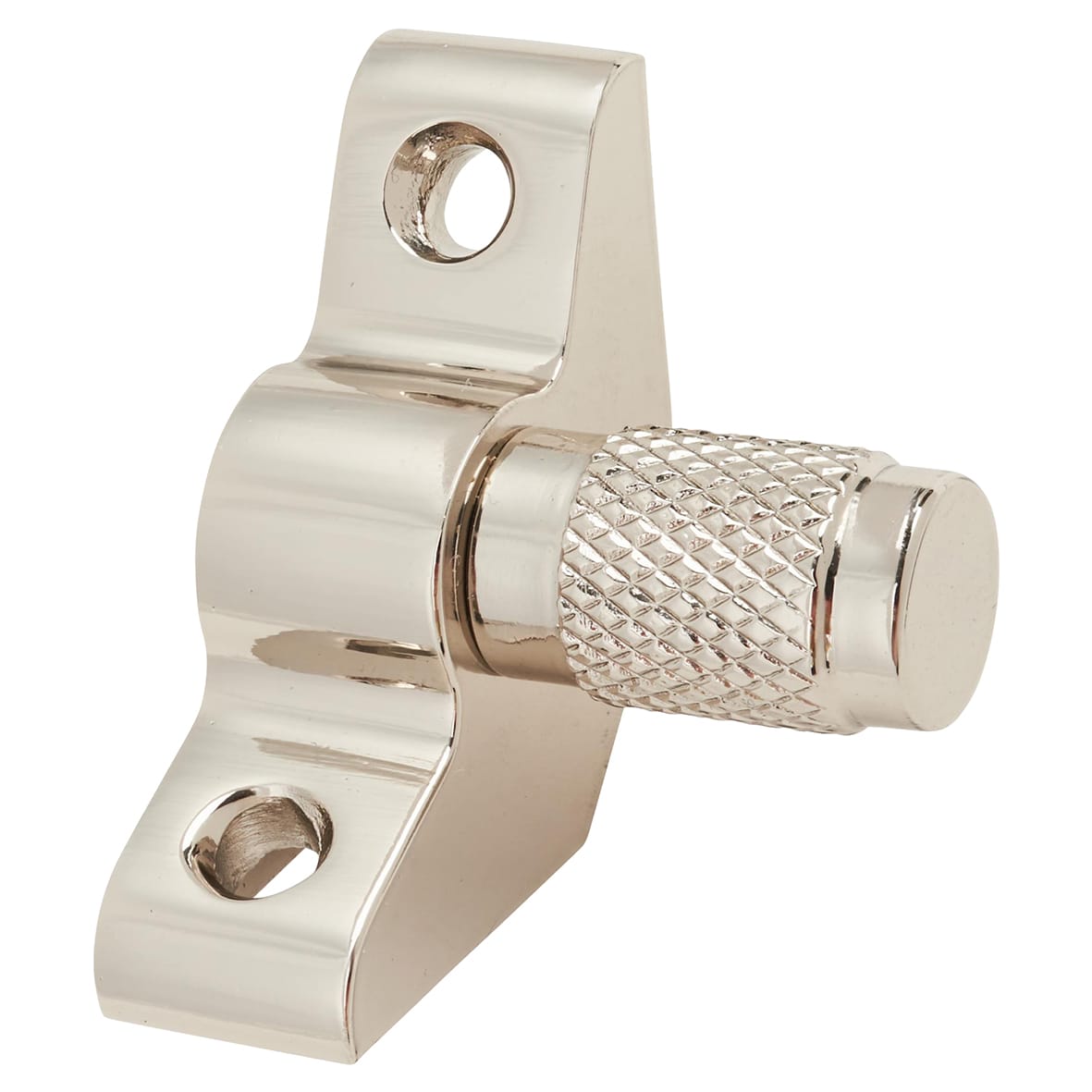 Stair Rod with Knurled Finials - 900mm Length - Polished Nickel - view 4