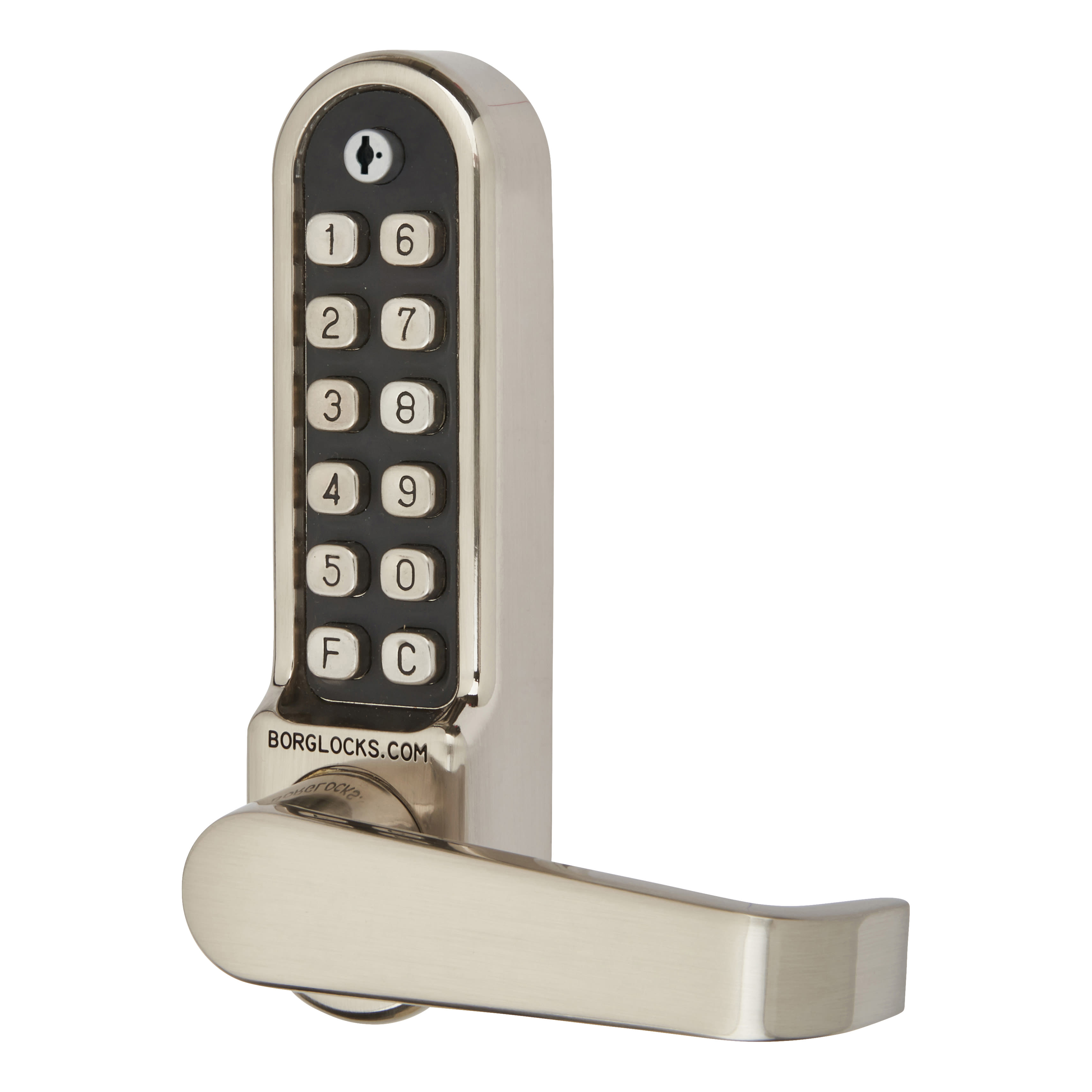 Borg BL5401 Easicode Pro Code Push Button Code Lock and Latch with Intumescent - Stainless Steel - view 2