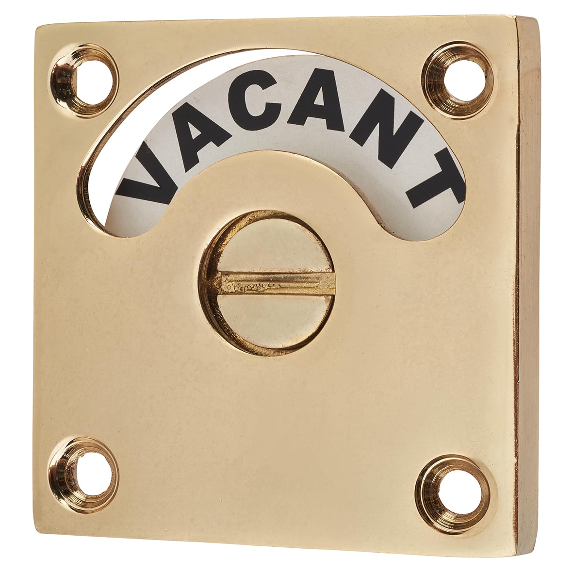 London Washroom Indicator Bolt - Polished Brass - view 2
