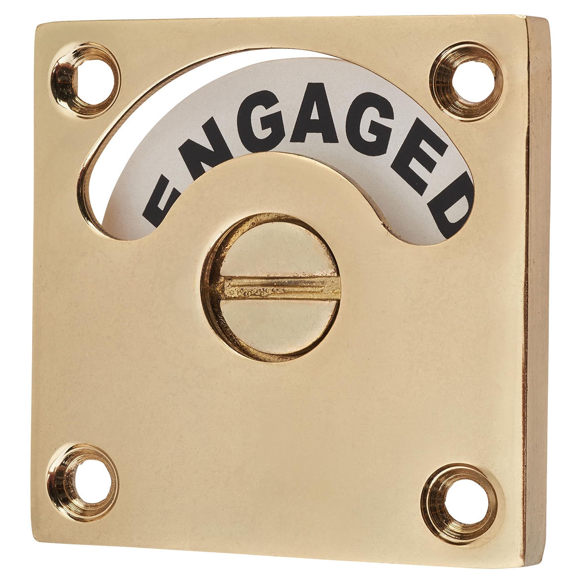 London Washroom Indicator Bolt - Polished Brass - view 3