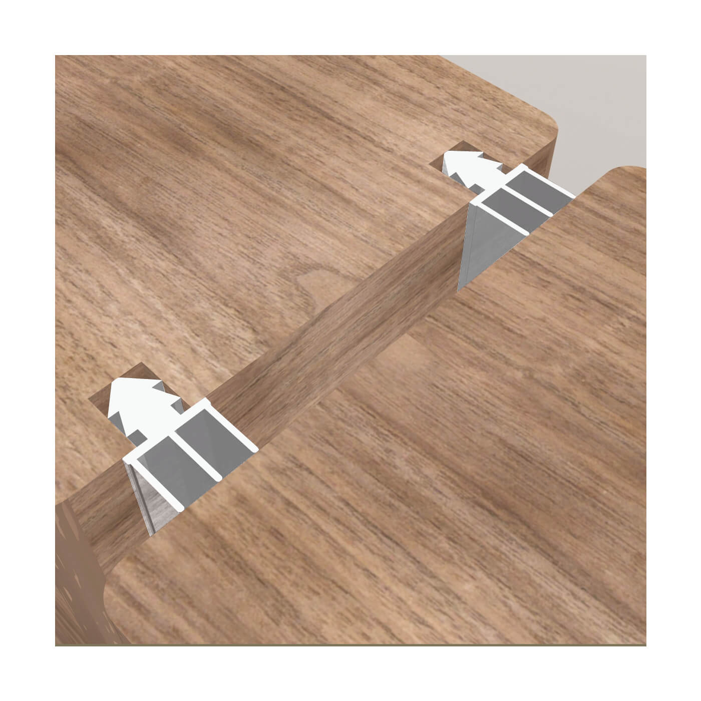 720 Perimeter Seal - 2100mm Length - White - Pack of 5 - view 3