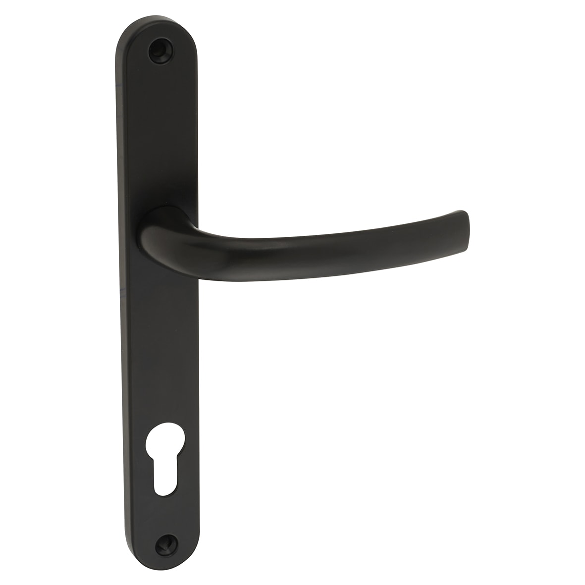Black uPVC Multipoint Door Handles - 92mm c/c - 70mm door - view 2