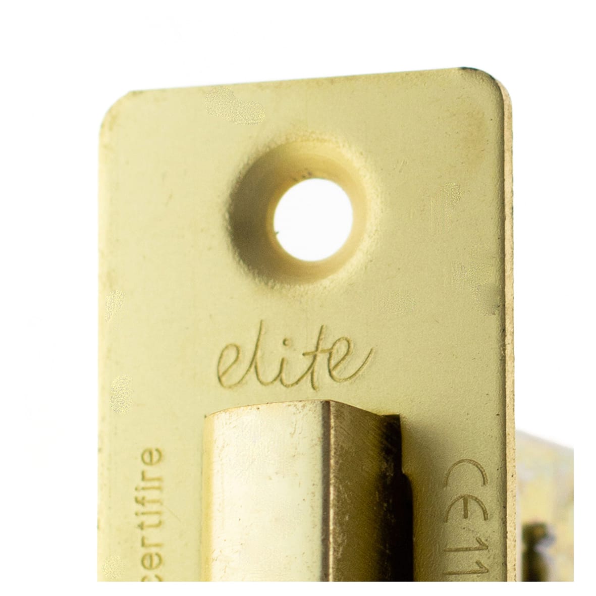 Fire-Rated Tubular Latch - 63mm Case - 45mm Backset - Square - Satin Brass - view 3