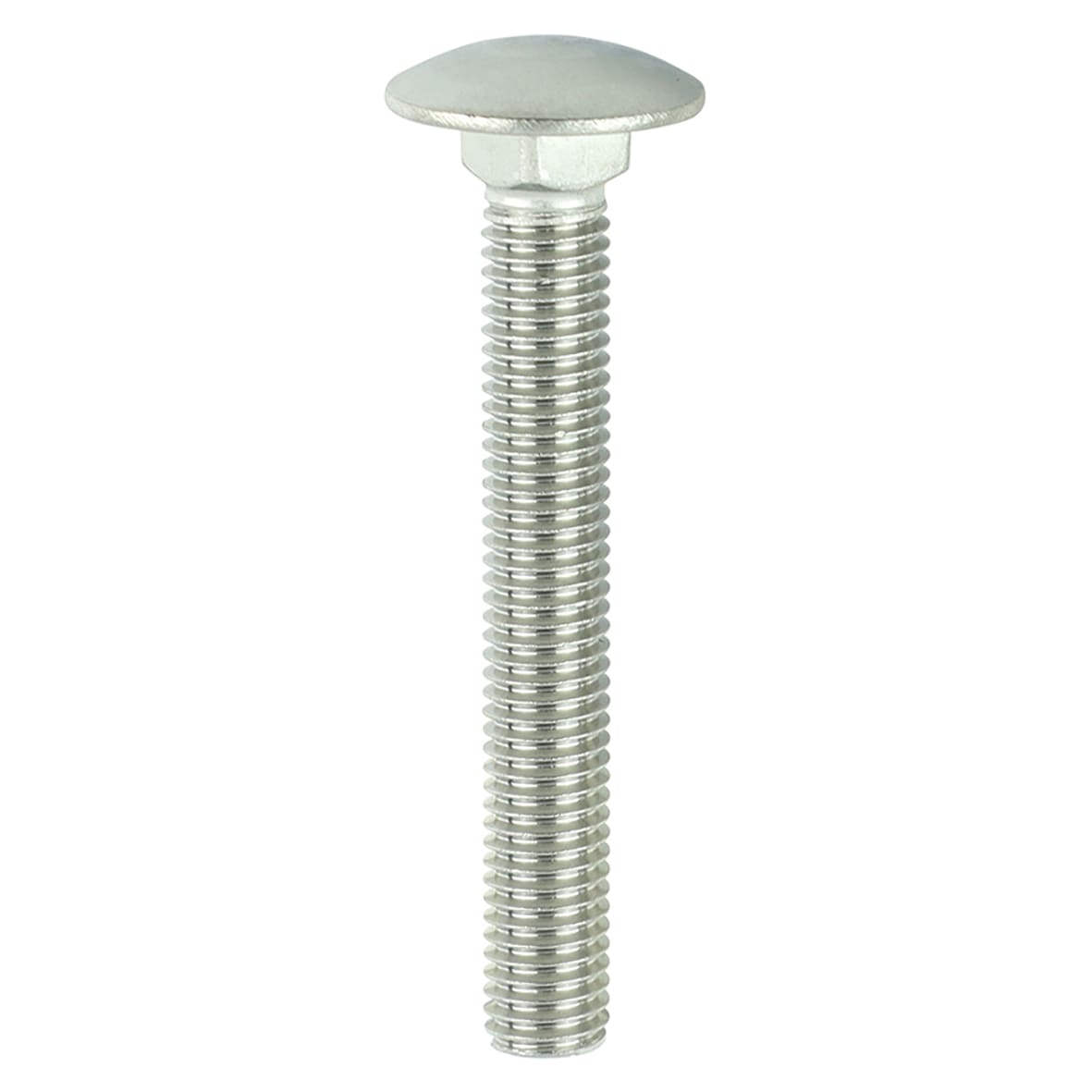 Carriage / Coach Bolt - M10 x 75mm - A2 Stainless Steel - Pack of 5 - view 2