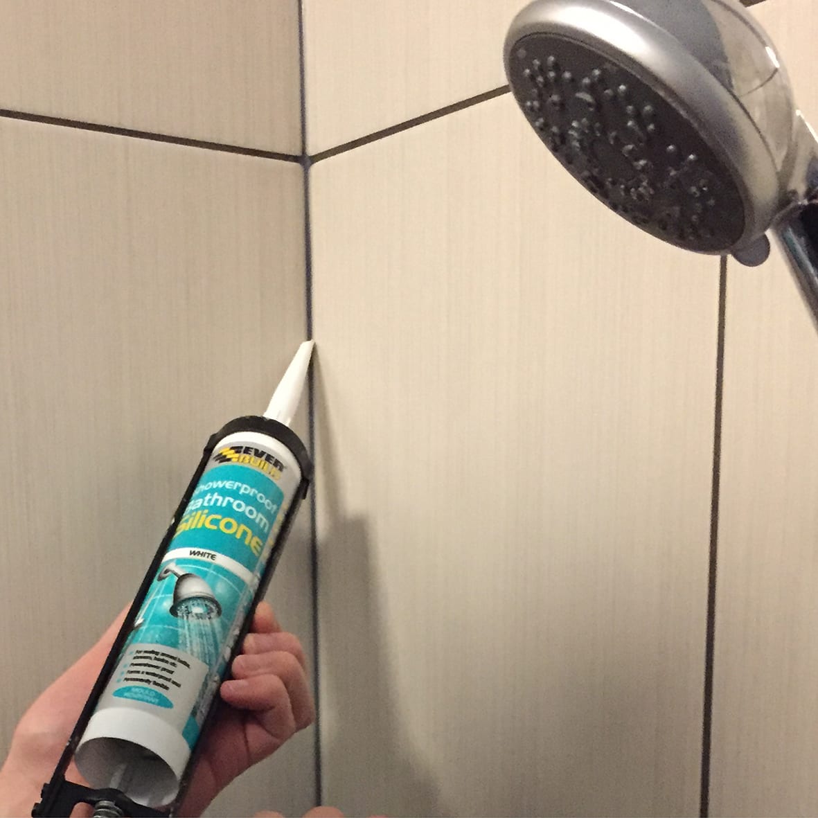 Showerproof Bathroom Silicone Sealant - 290ml - Clear - view 2