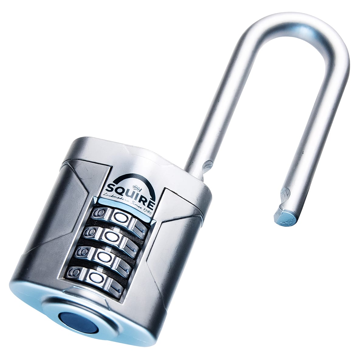 VULCAN COMBI 50/2.5 Combination Long Shackle Padlock - 50mm Body - 63 x 22.6mm Shackle - Blue - view 4