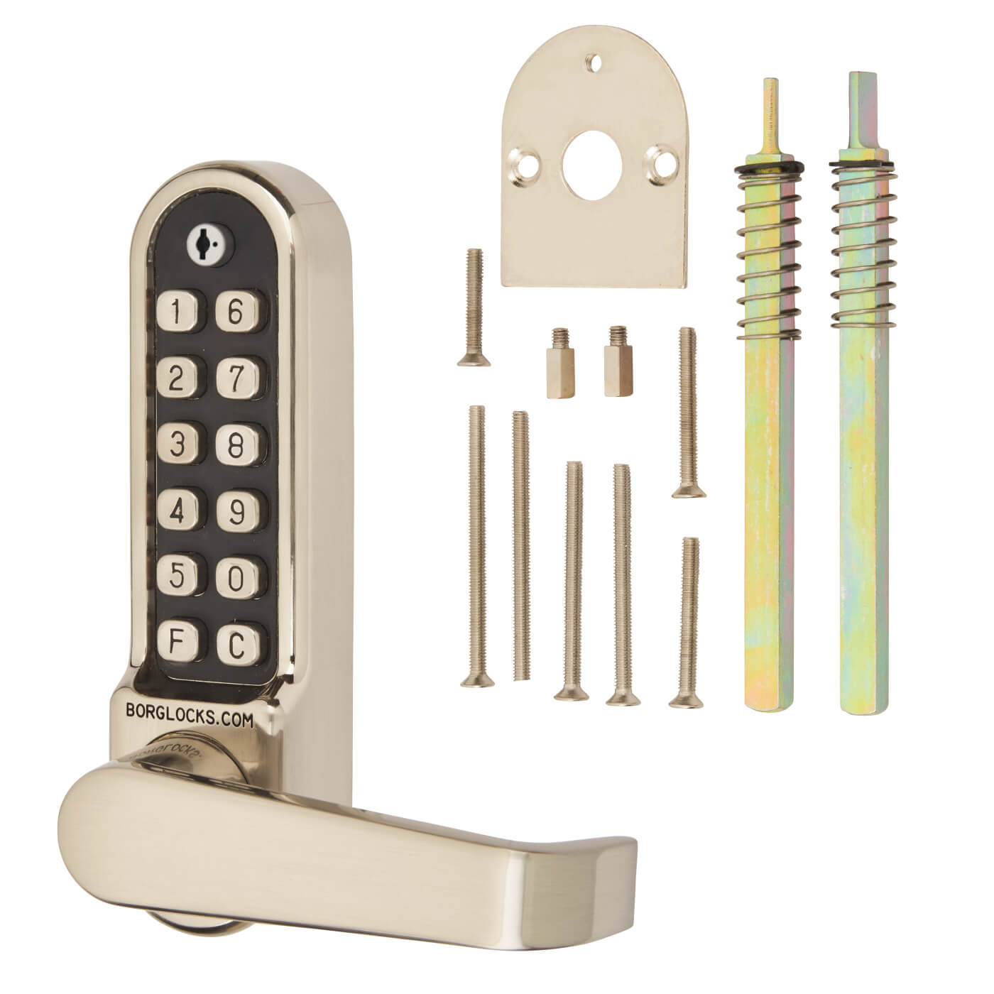 Borg BL5408 Easicode Pro Code Panic Access Push Button Code Lock - Stainless Steel - view 2