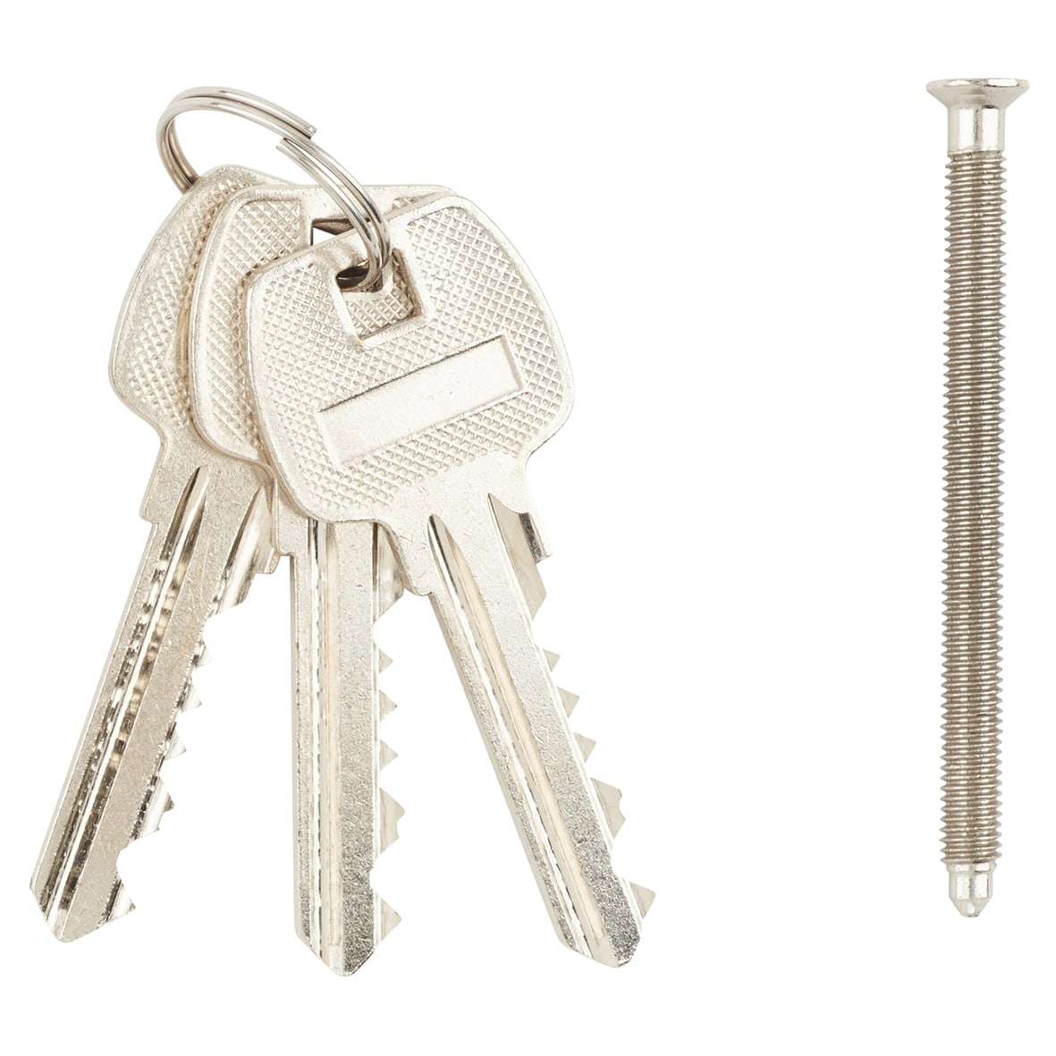 6 Pin 80mm Euro Thumbturn Cylinder - 40mm Turn + 40mm - Satin Nickel - Keyed To Differ - view 3