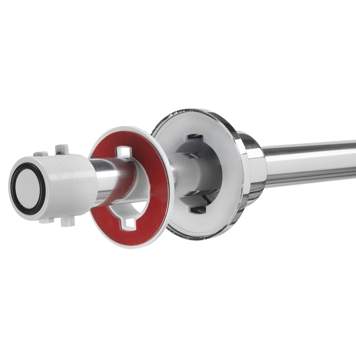 Stick 'n' Lock Premium Shower Rail - Telescopic Rod - 1295-2298mm Length - Polished Chrome - view 5