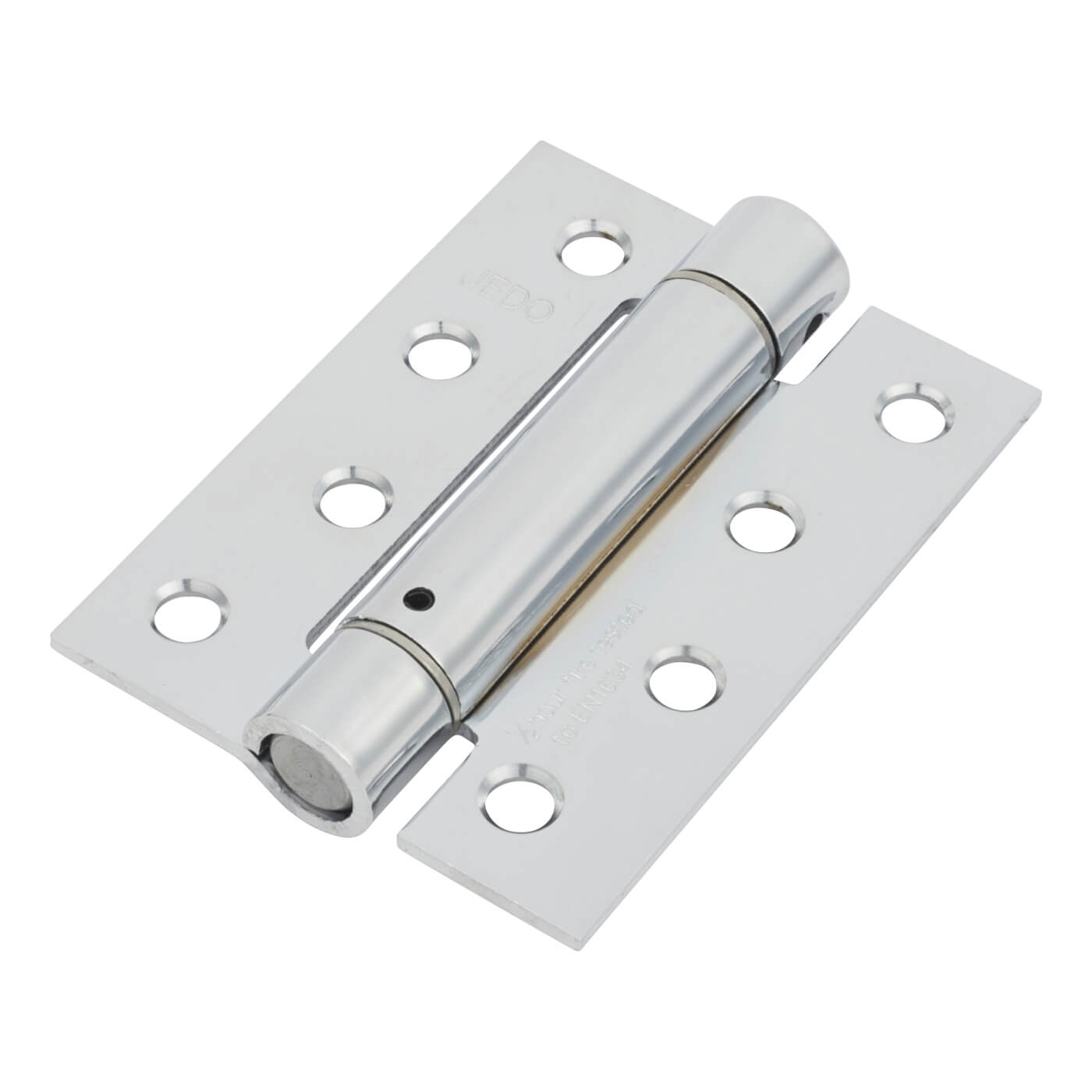 Adjustable Self Closing Fire Door Spring Hinge - 102 x 76 x 3mm - Polished Chrome - Pack of 3 - view 2