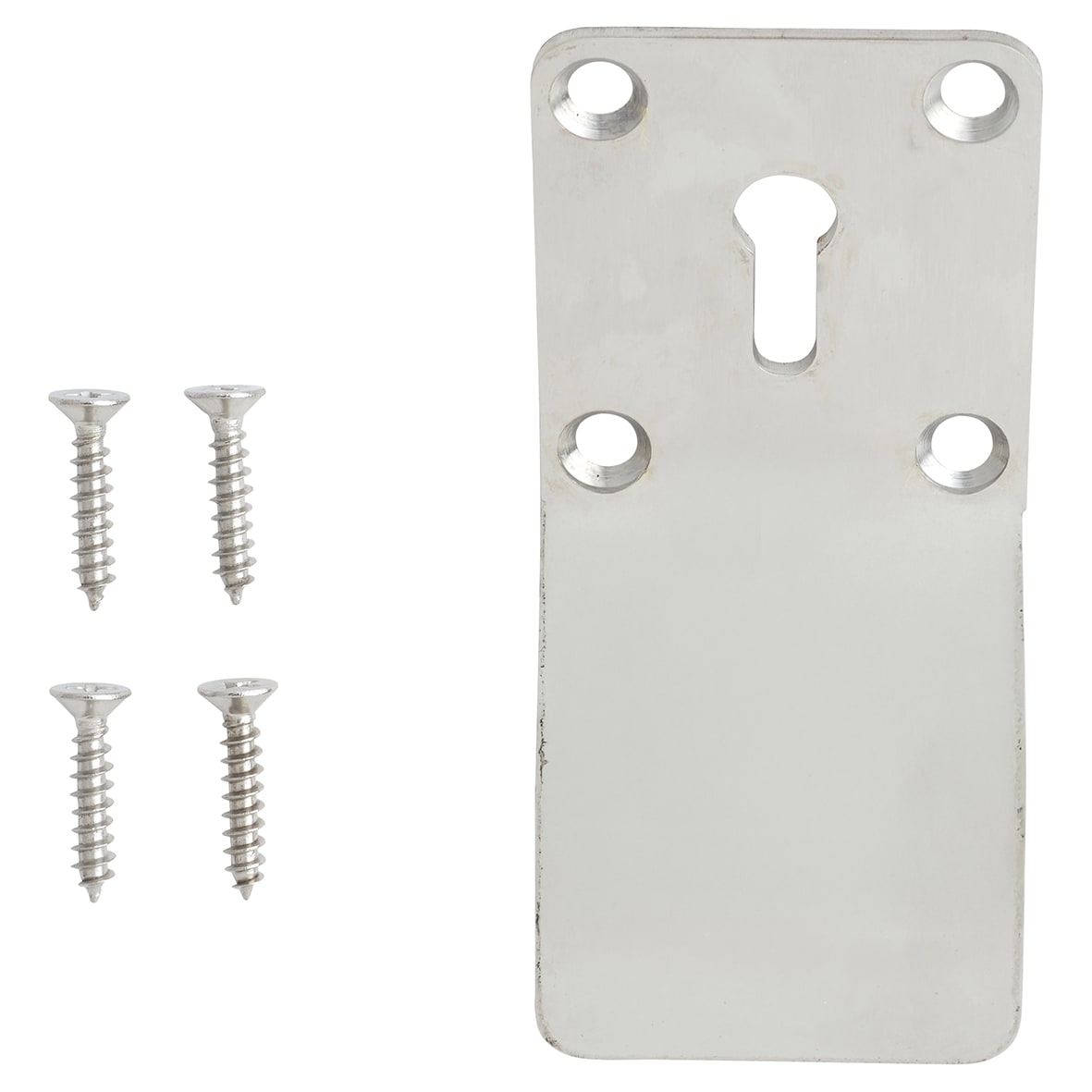 Polished Stainless Steel Keyhole Cylinder Pull - 92 x 43mm - view 5