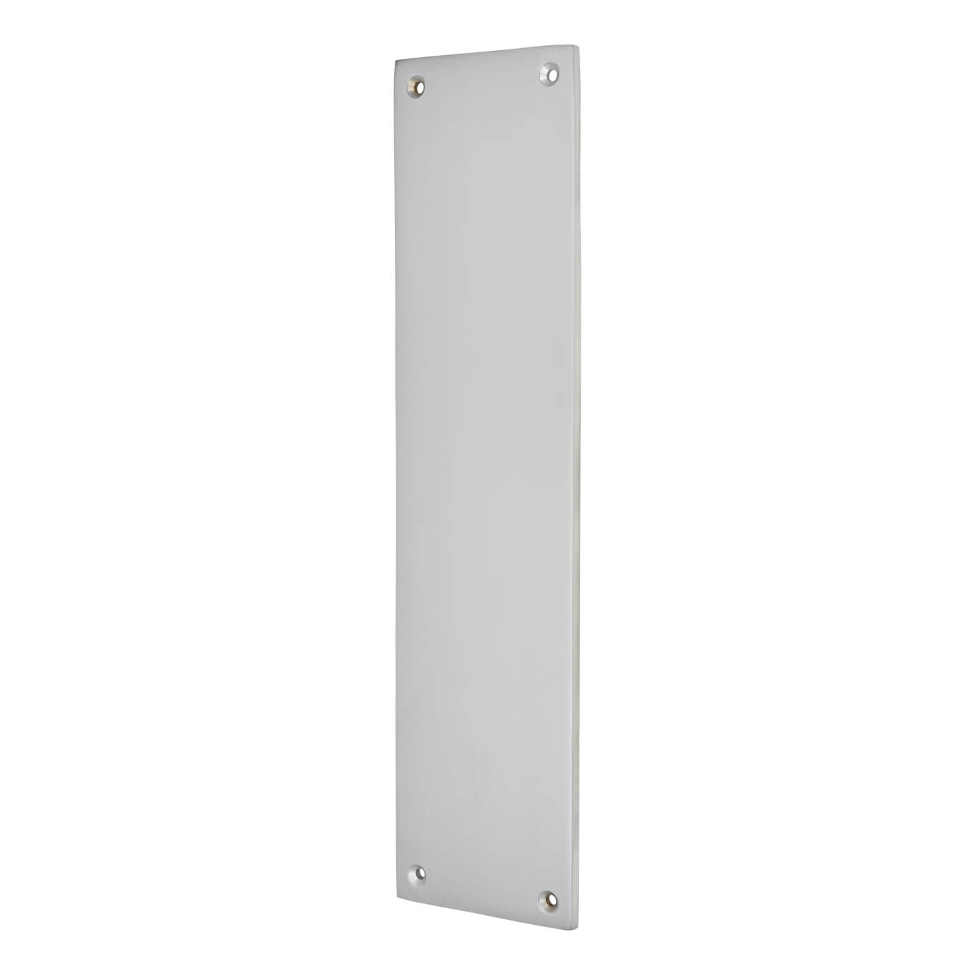 Solid Brass Plain Finger Plate - 305 x 70 x 6mm - Satin Chrome - view 2