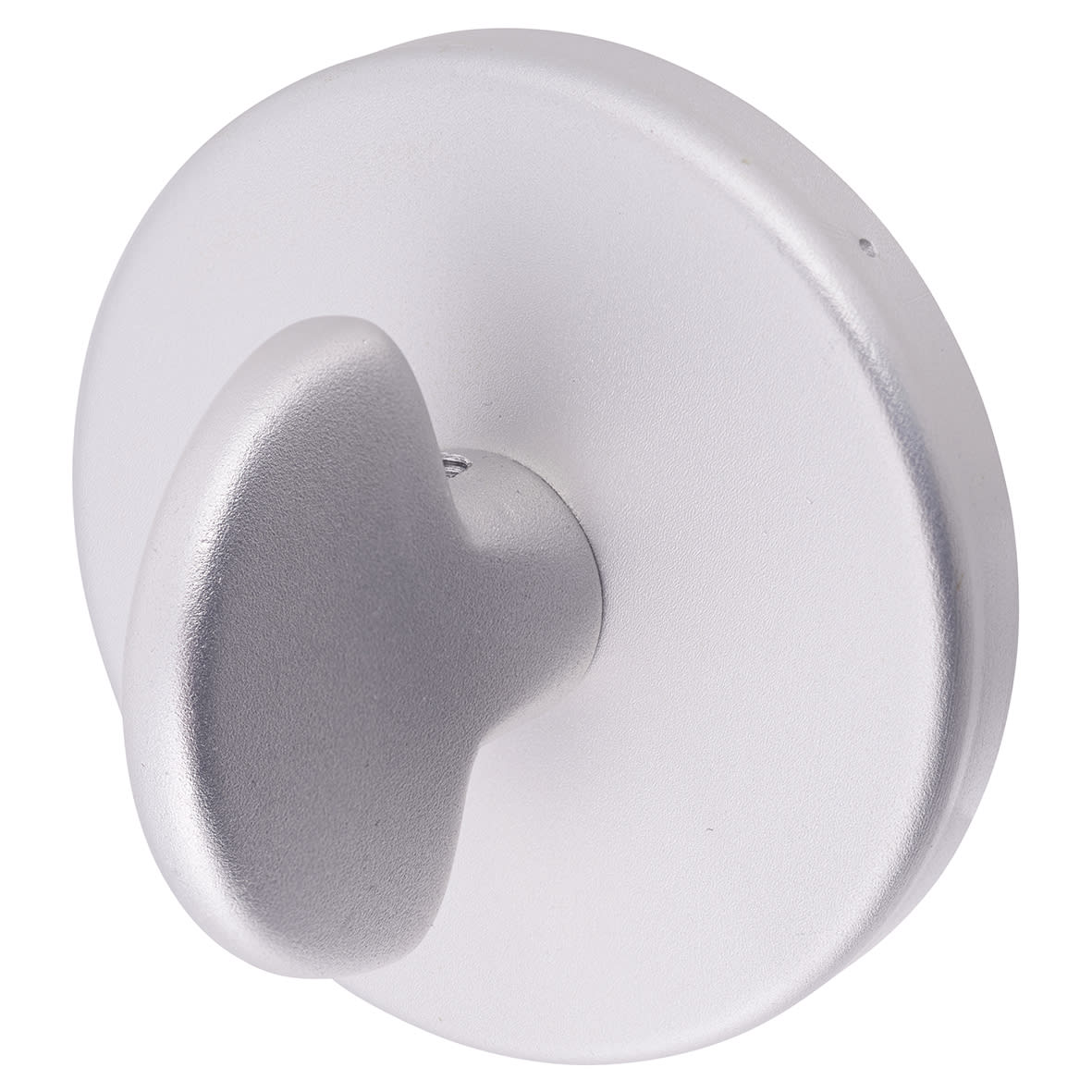 Easy Click Bathroom Turn & Release - 52mm Diameter - Satin Aluminium - view 2