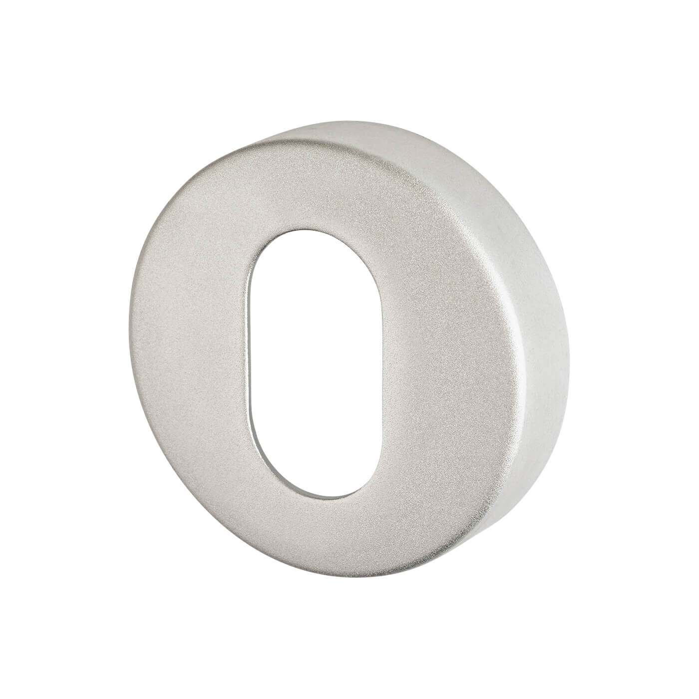 Puma Escutcheon - 53mm Diameter - Oval - Satin Aluminium - view 2
