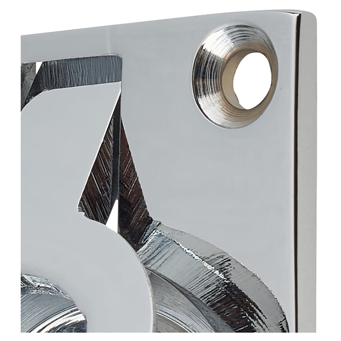 Rectangular Flush Ring Cabinet Pull Handle - 50 x 38mm - Polished Chrome - view 7