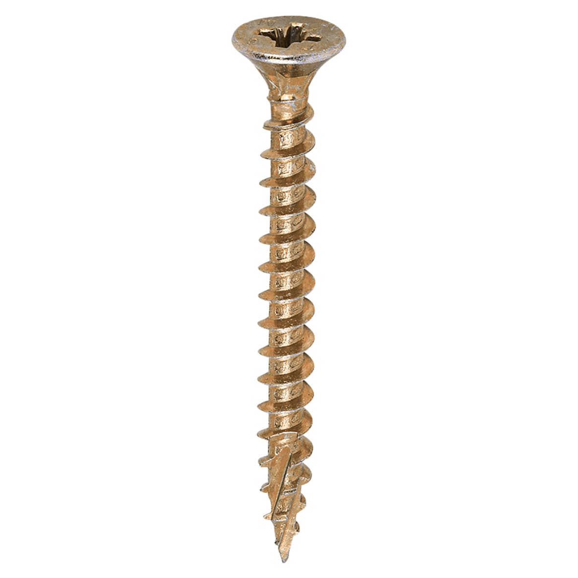 C2 Strong-Fix Pozi Double Countersunk Twin-Cut Wood Screws Tub - 5.0 x 50mm - Pack of 600 - view 2
