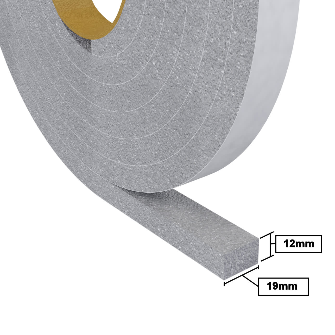 Extra Thick & Wide Jumbo Foam - 3050mm Length - White - view 2