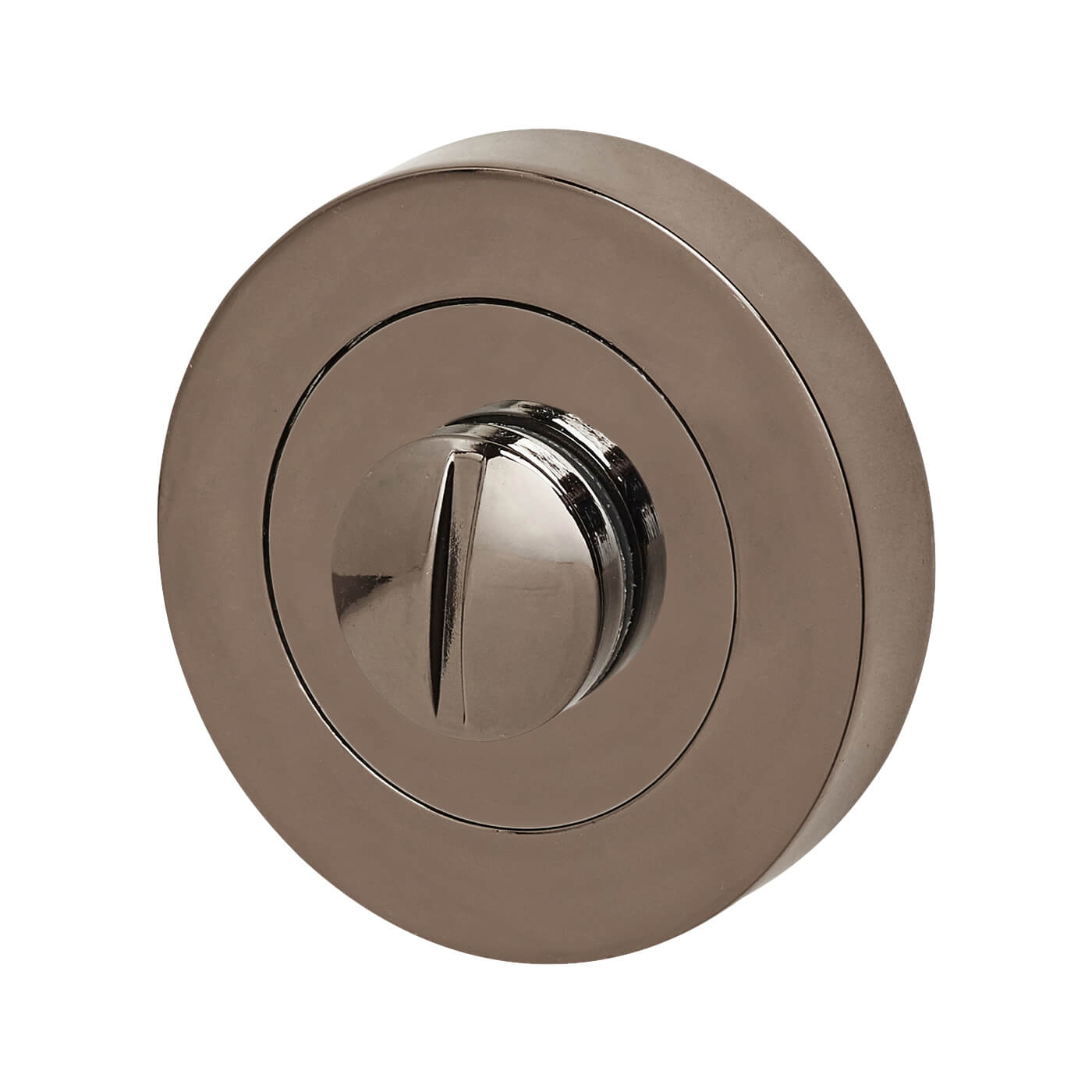 Bathroom Turn & Release - 52mm Diameter - Black Nickel - view 4