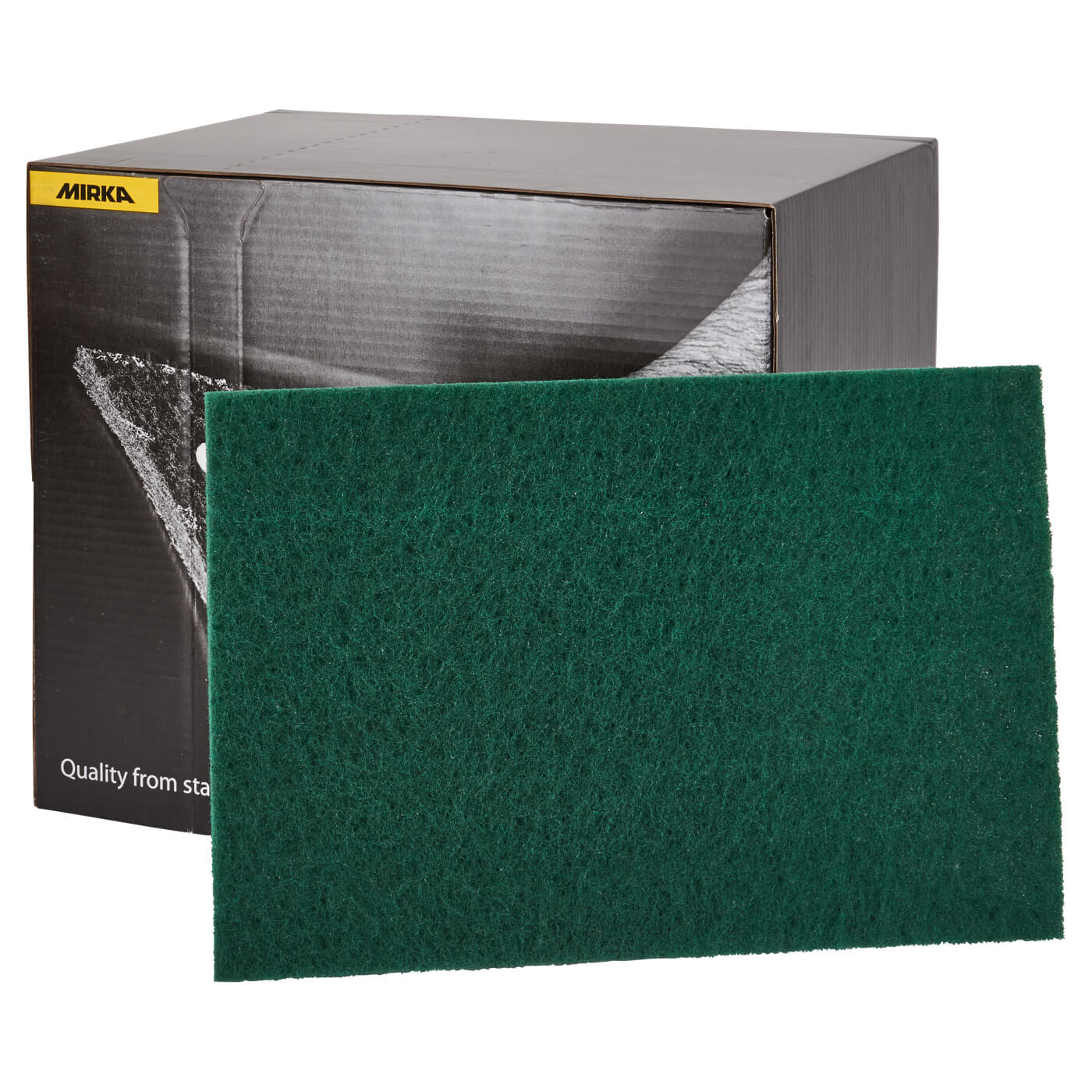 Mirlon Hand Sanding Pad - 152 x 229 x 10mm - Grit Green - Coarse - Pack of 20 - view 3