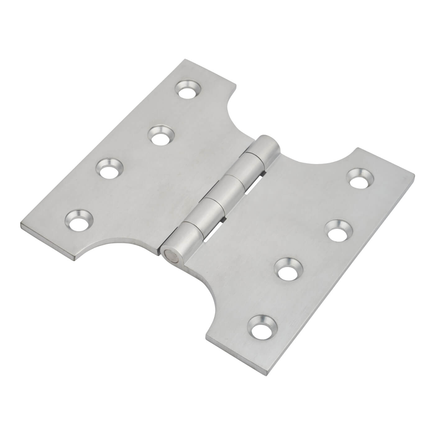 Parliament Hinge - 100 x 50 x 100mm - Satin Chrome - Pair - view 2