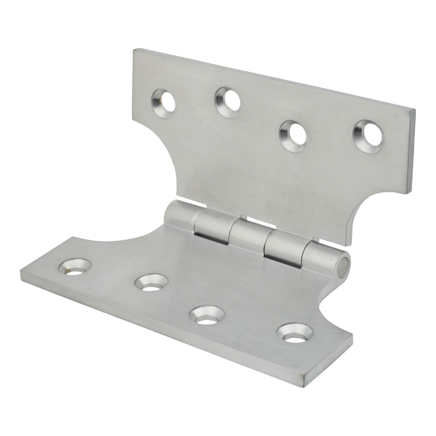 Parliament Hinge - 100 x 50 x 100mm - Satin Chrome - Pair - view 3