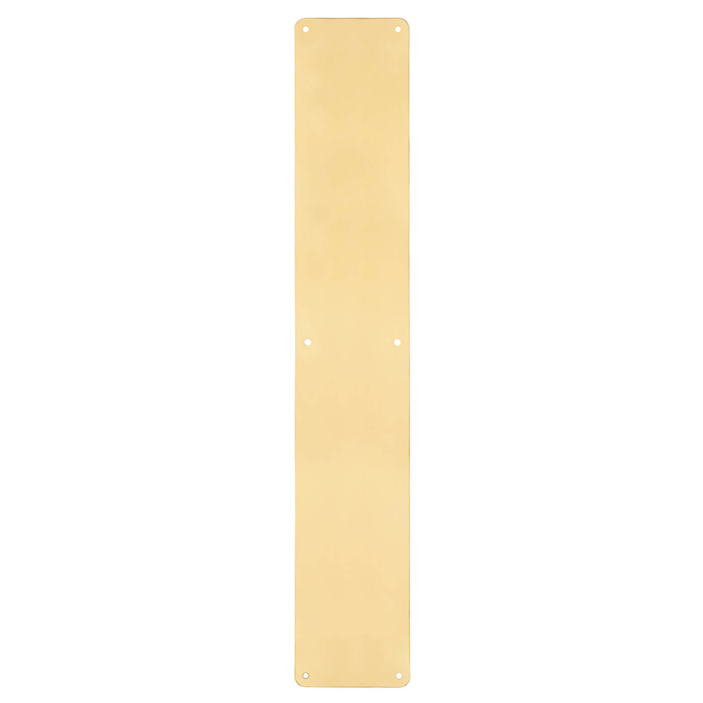 Solid Brass Plain Finger Plate - 600 x 100 x 1.5mm - Polished - view 2