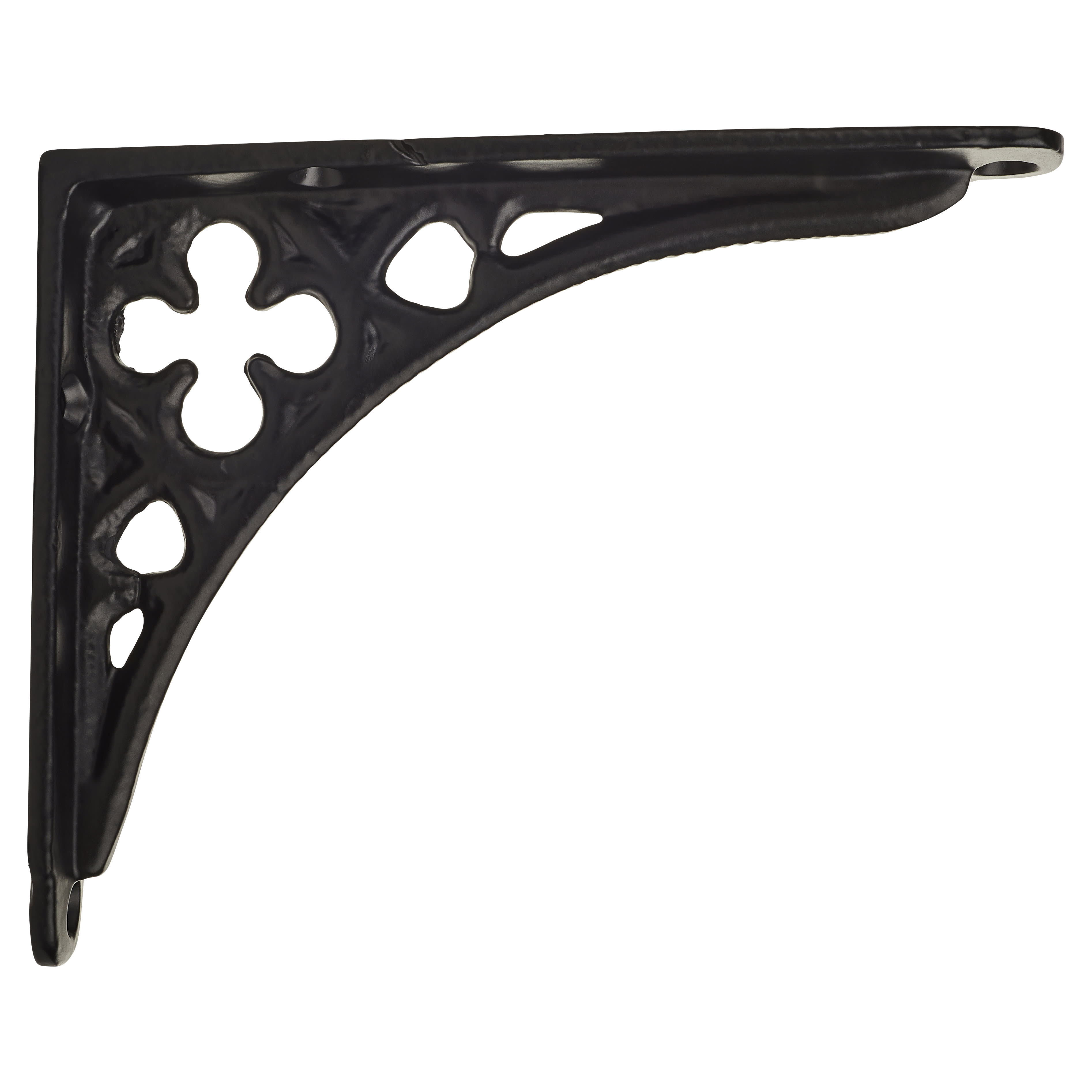 Clover Shelf Bracket - 125 x 100mm - Black - view 3