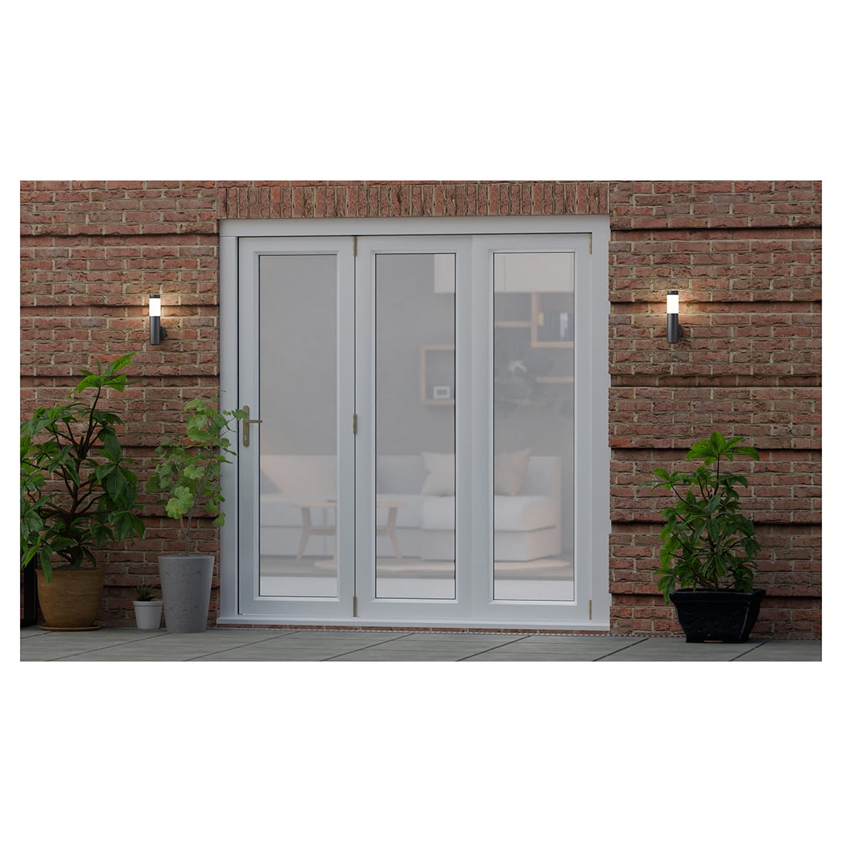Weatherfold 100 Outward Opening Patio Bi-Folding Door Kit - 4 Door - Black - view 3