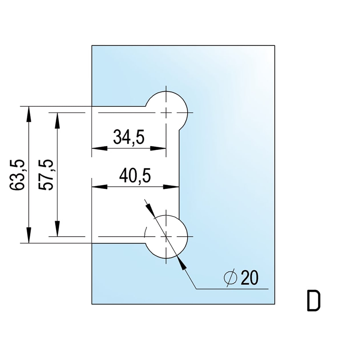Bilbao Select Glass to Wall Shower Hinge - Single Sided - 8-12mm Glass - Matt Black - view 2