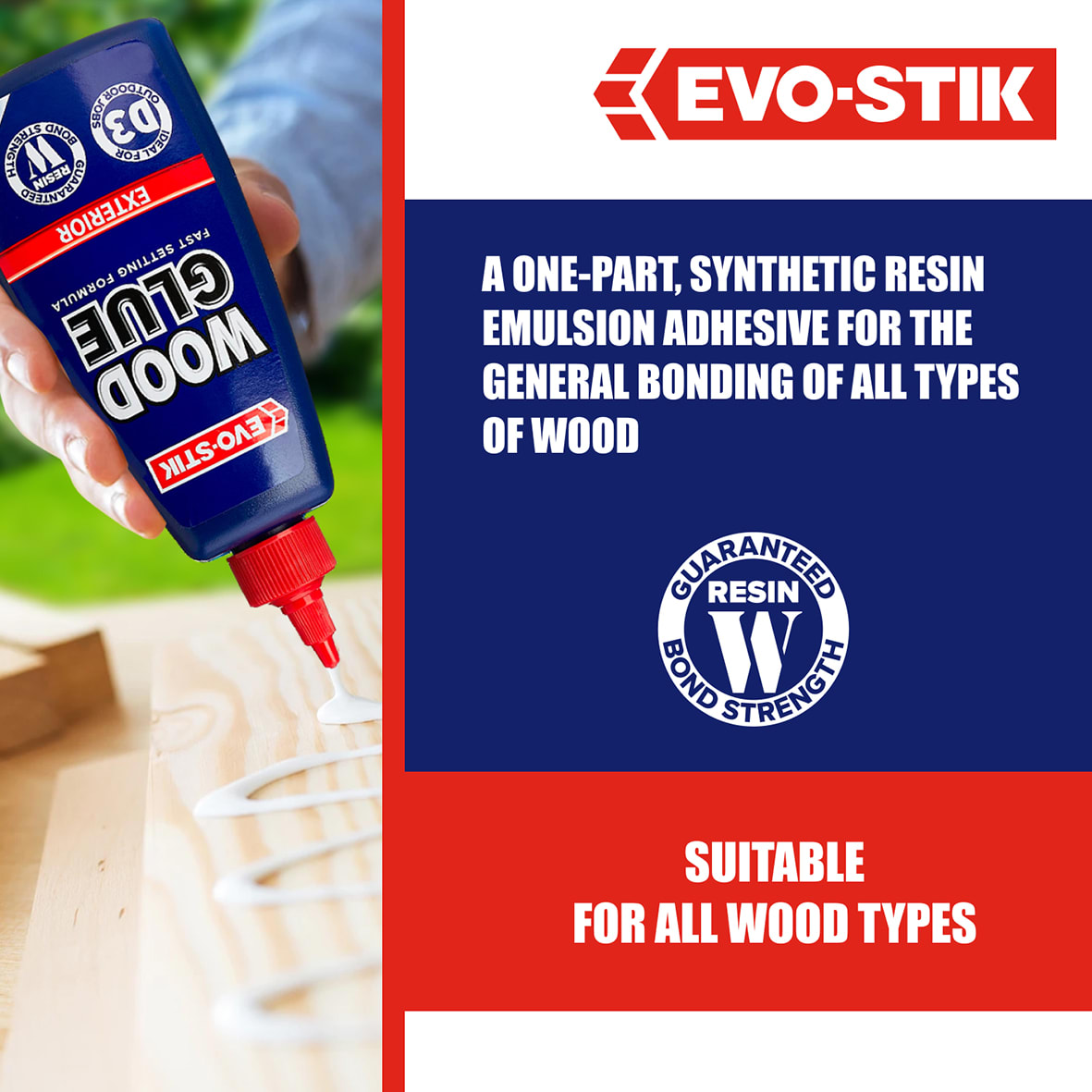 Weatherproof Wood Adhesive - 500ml - Clear - view 6