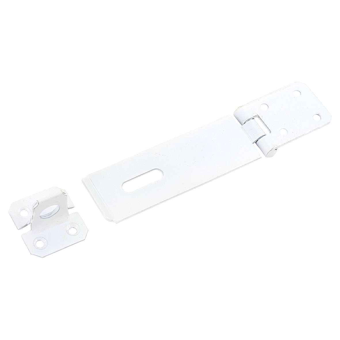 Light Duty Safety Hasp & Staple - 114 x 38mm - White - view 2