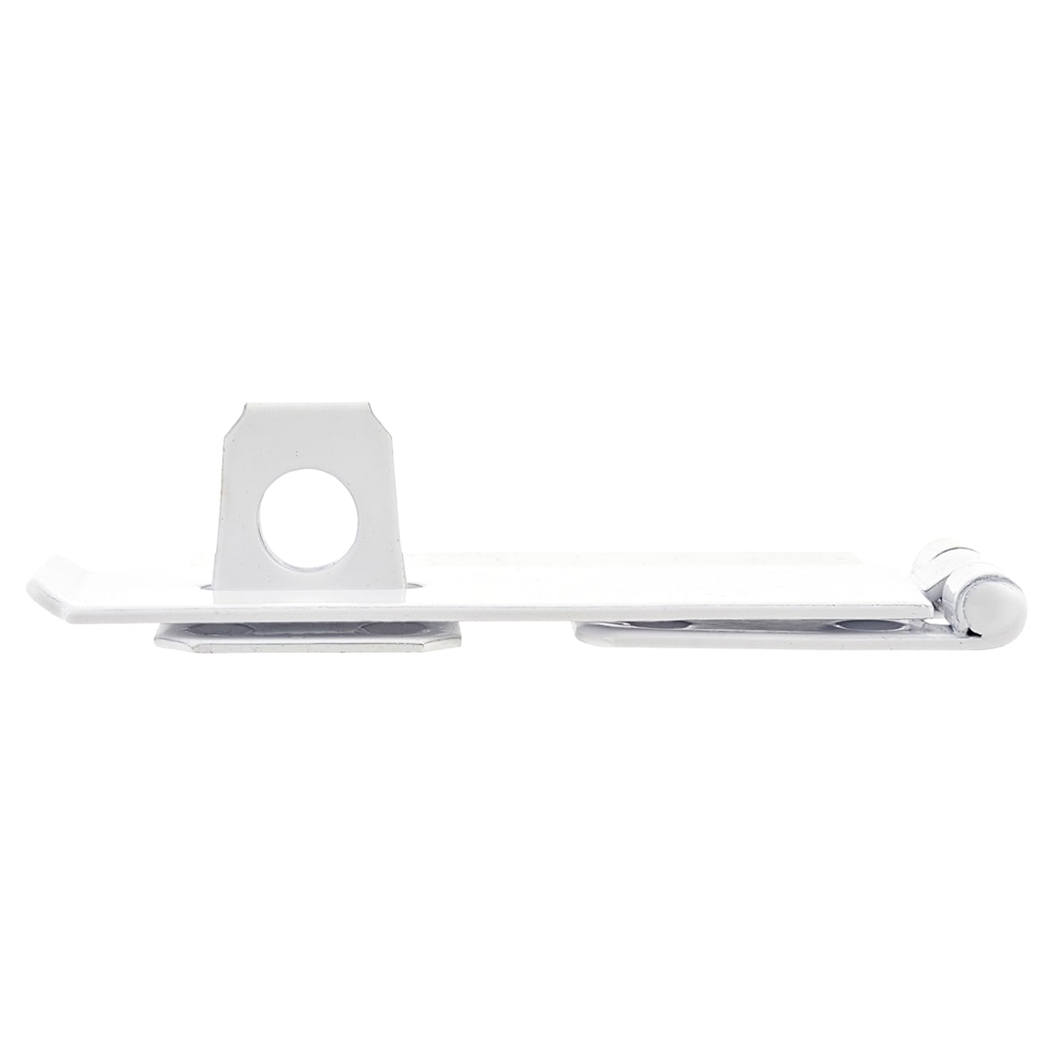 Light Duty Safety Hasp & Staple - 114 x 38mm - White - view 4
