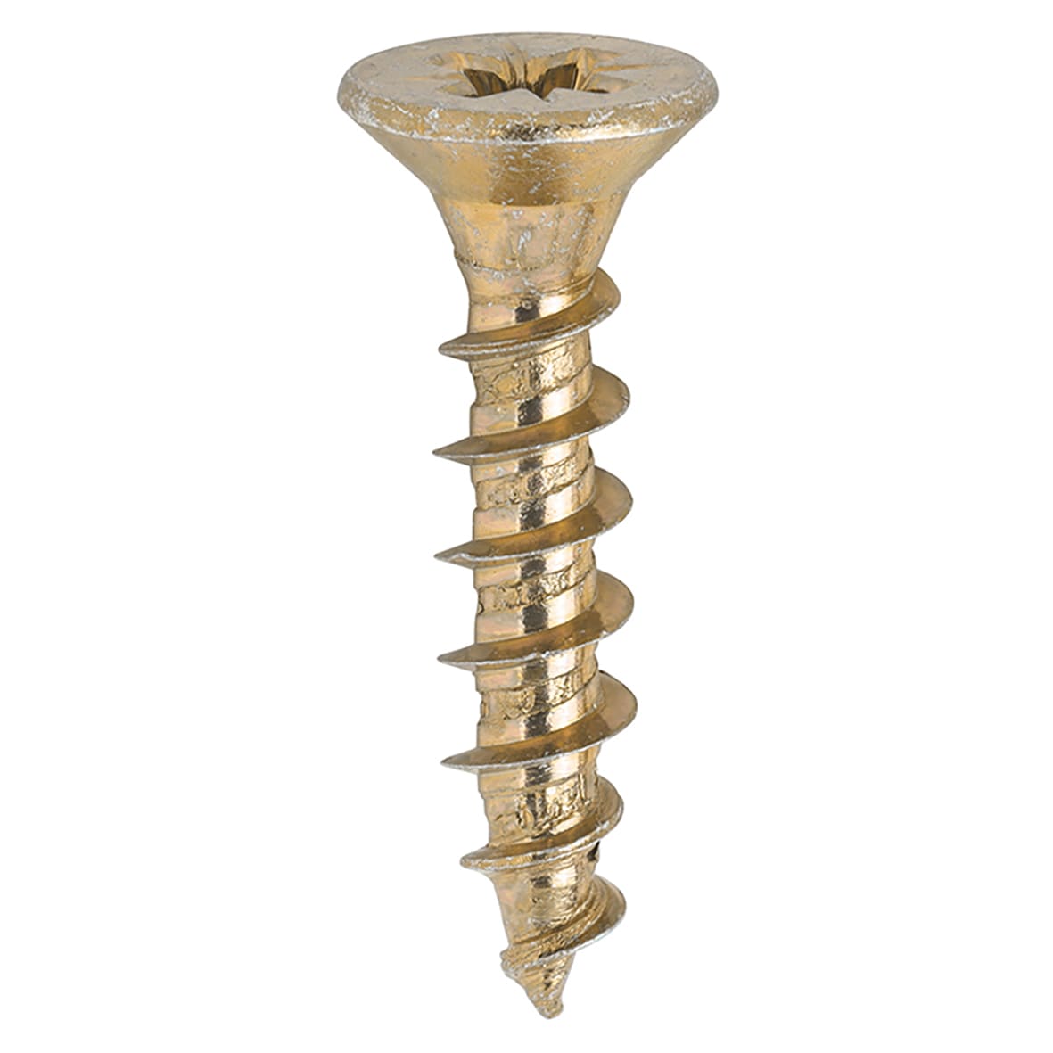 Solo Chippy Pozi Countersunk Wood Screws - 5.0 x 25mm - Yellow Zinc - Pack of 200 - view 3