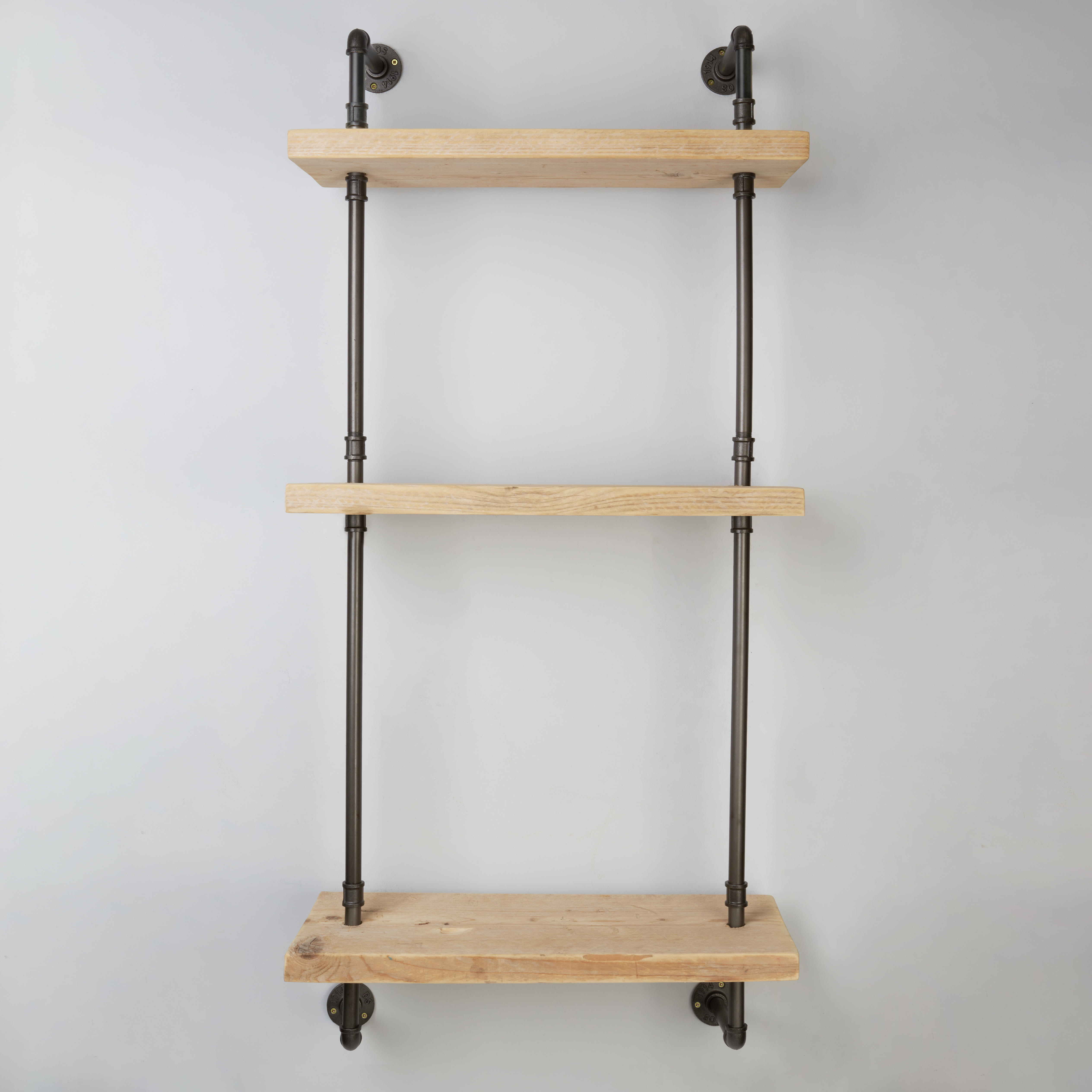 1/2" 3 Tier Drill Through Pipe Shelf Kit - Grey - view 2